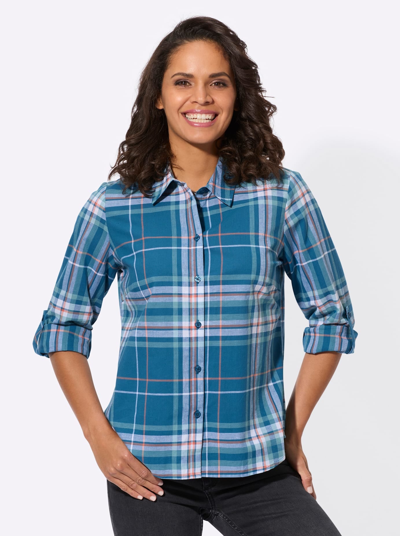 Casual Looks Blouse à carreaux
