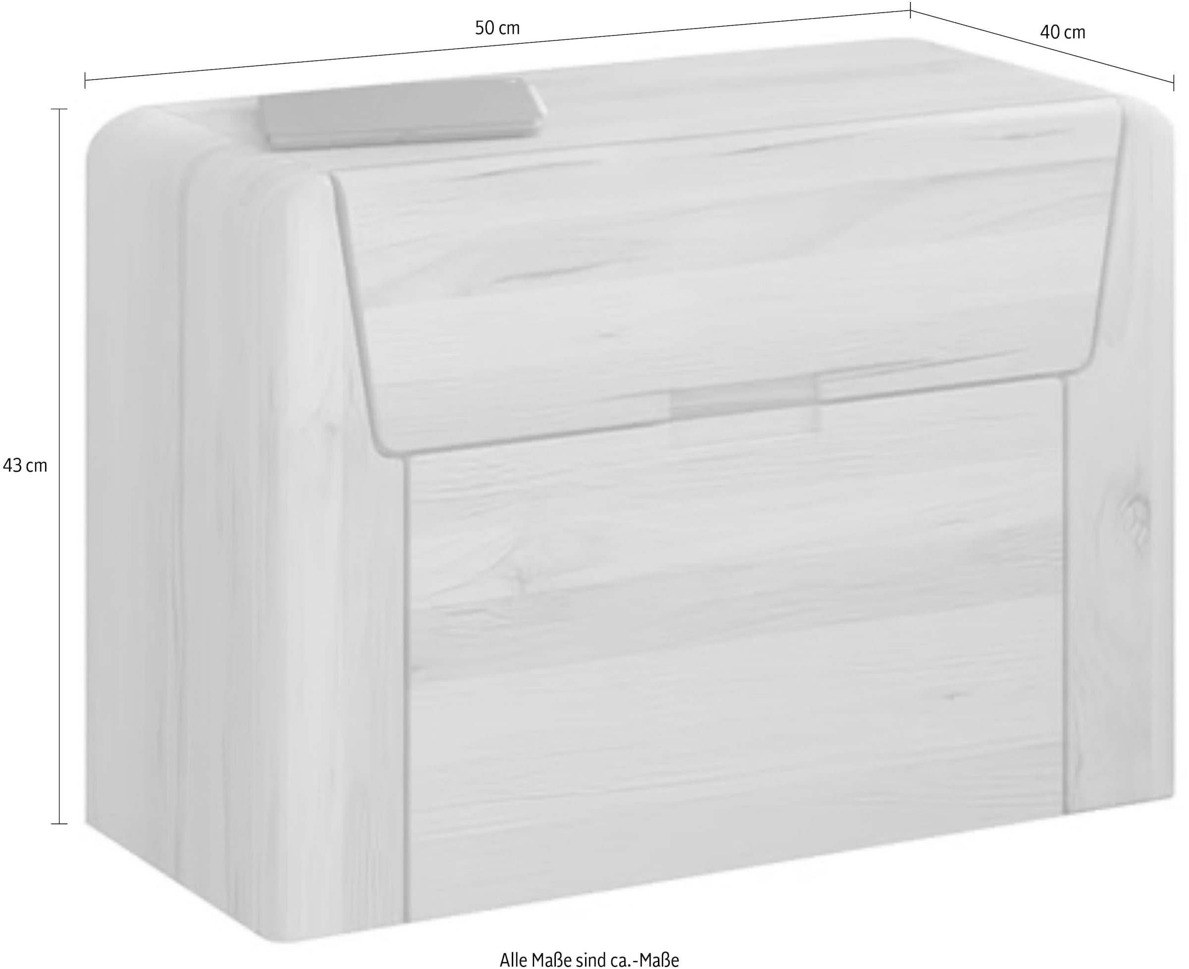 Home affaire Nachtkonsole »Vouillé« wahlweise in Kernbuche oder Wildeiche