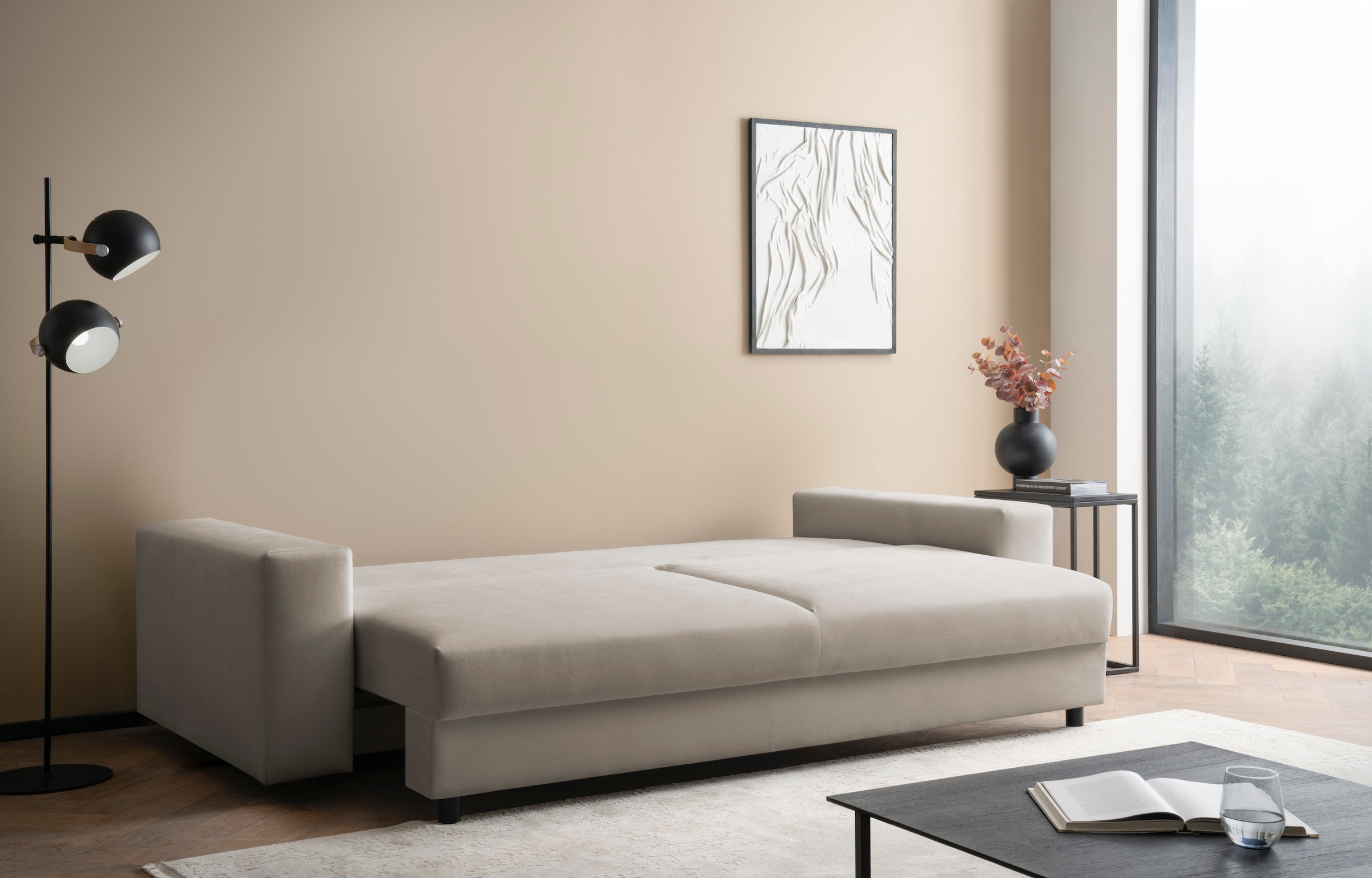 LeGer Home by Lena Gercke Canapé-lit »Imoga, Polster mit Schlaffunktion, 3-Sitzer Sofa, Couch mit Bettkasten« in modernen Farben und Stoffen, Bettfunktion, Liegefläche: 200x150 cm