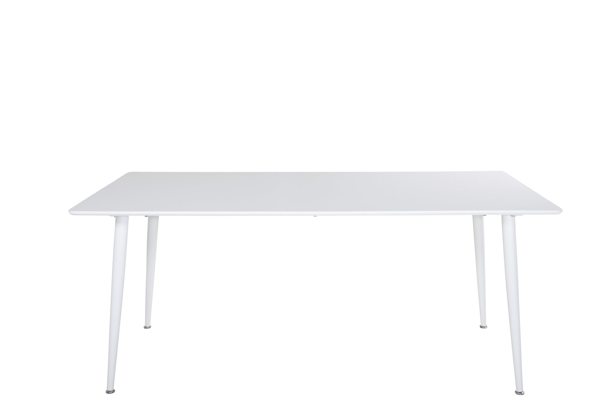 Venture Home Table de salle à manger »Polar, rechteckiger Esstisch in hellem Weiss, 180 × 90 cm« table à manger, MDF, pieds en métal, rectangulaire, clair, scandinave