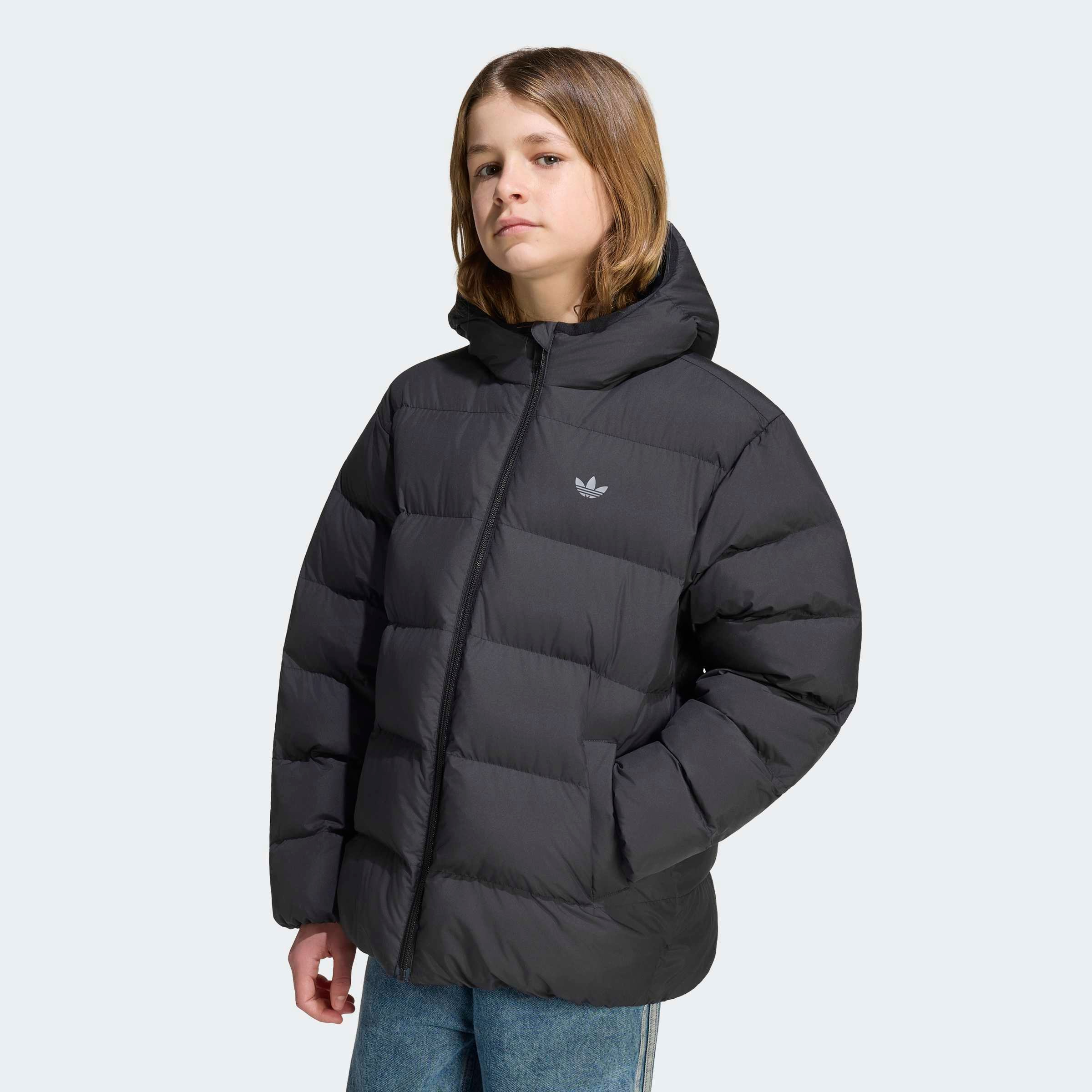 adidas Originals Outdoorjacke »REGULAR PUFFER« Outdoorjacke für Kinder, mit Kapuze, in Puffer-Ausführung