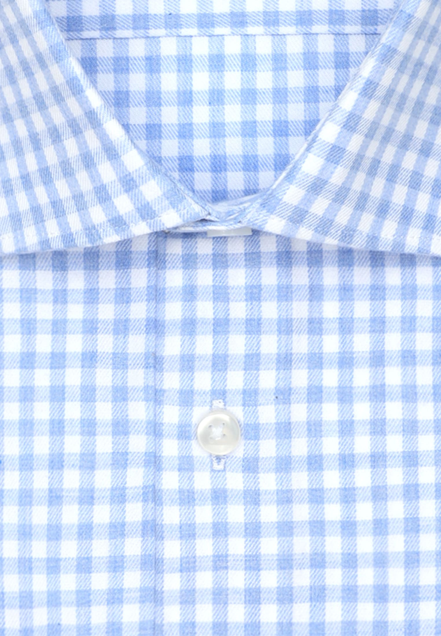 seidensticker Flanellhemd »Schwarze Rose« Shaped 1/1 Kentkragen Karo