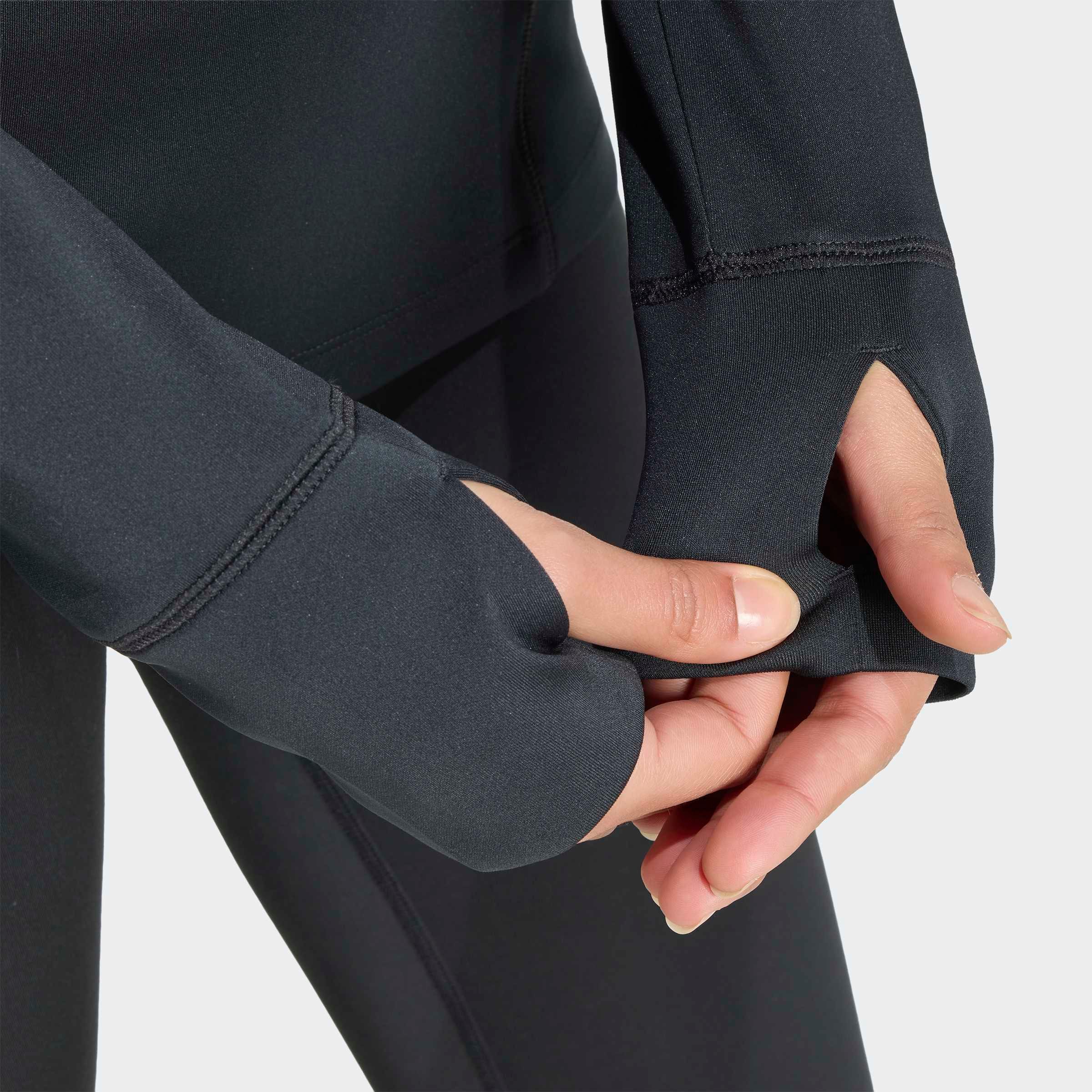 adidas Performance Rollkragenpullover »WORKOUT ESSENTIALS 1/4 ZIP COVER UP« mit Reissverschluss, für Sportmode und Streetwear, sportlicher Stil