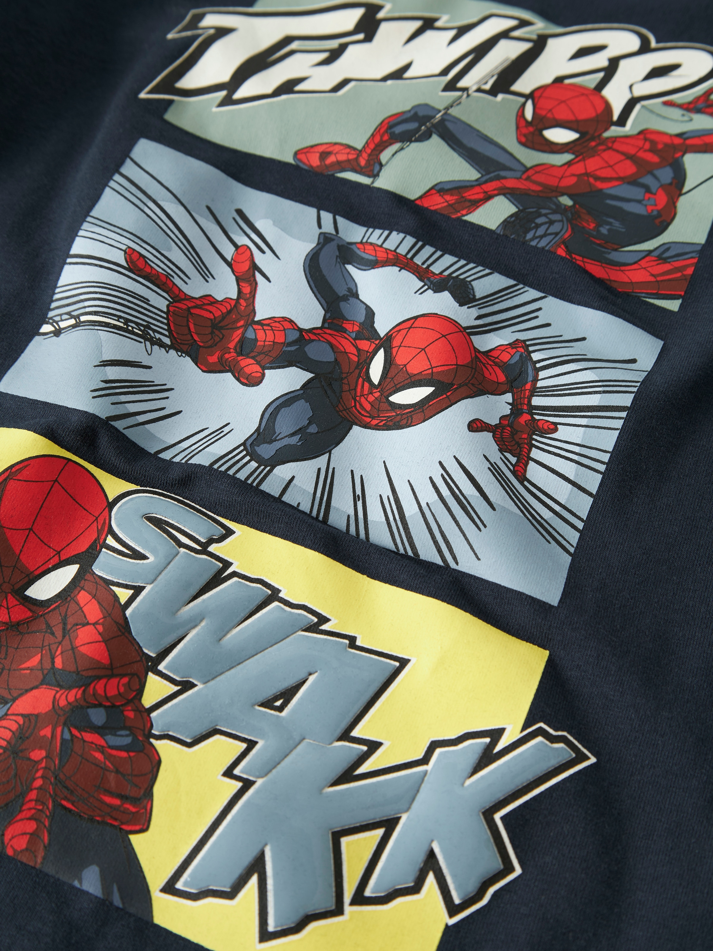 Name It T-Shirt »NMMJARL SPIDER LS NREG TOP NOOS MAR« Baumwollmischung, regular fit