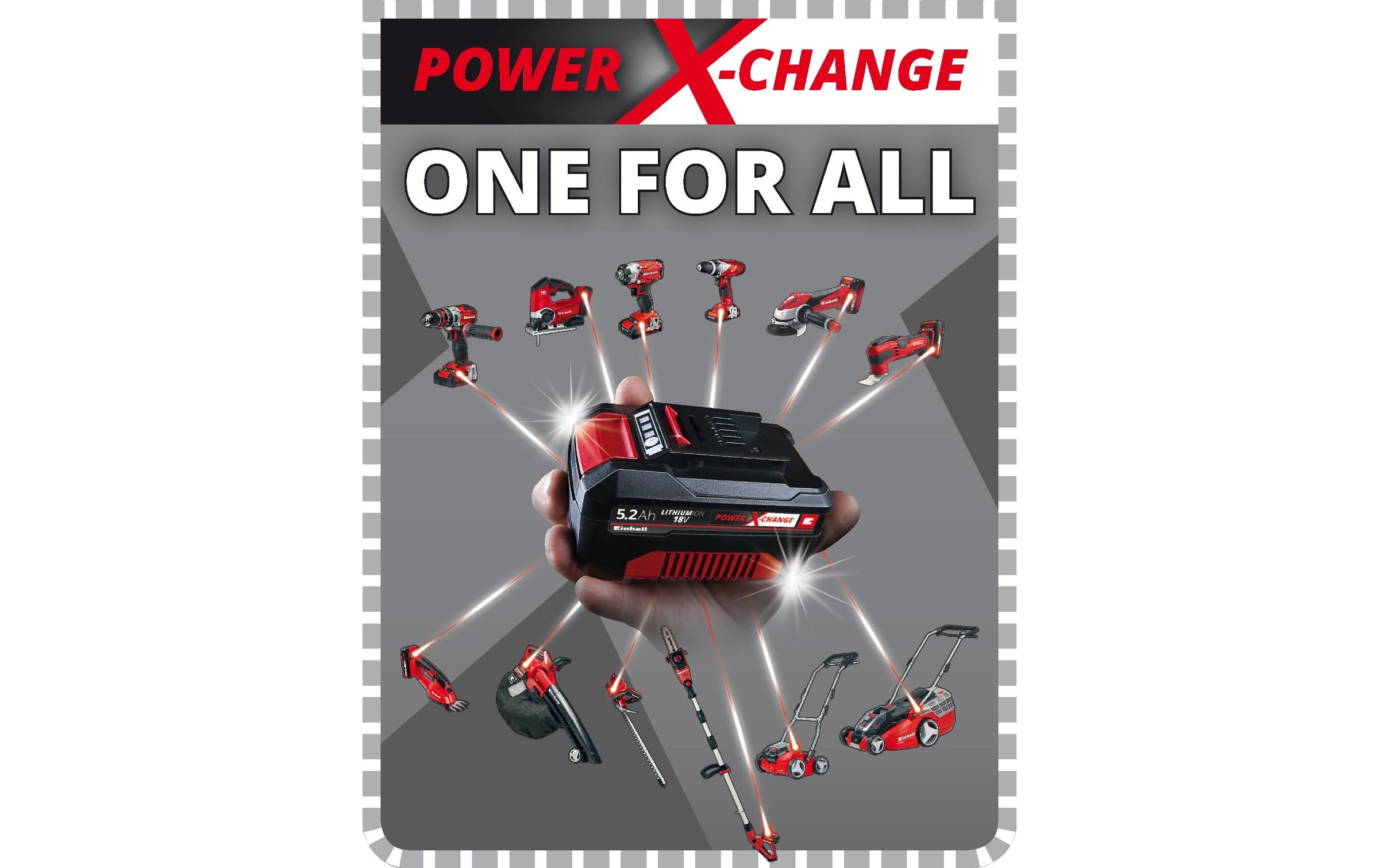 Einhell Projecteur de chantier »Einhell Akku-Lampe TC-CL 18/1800«