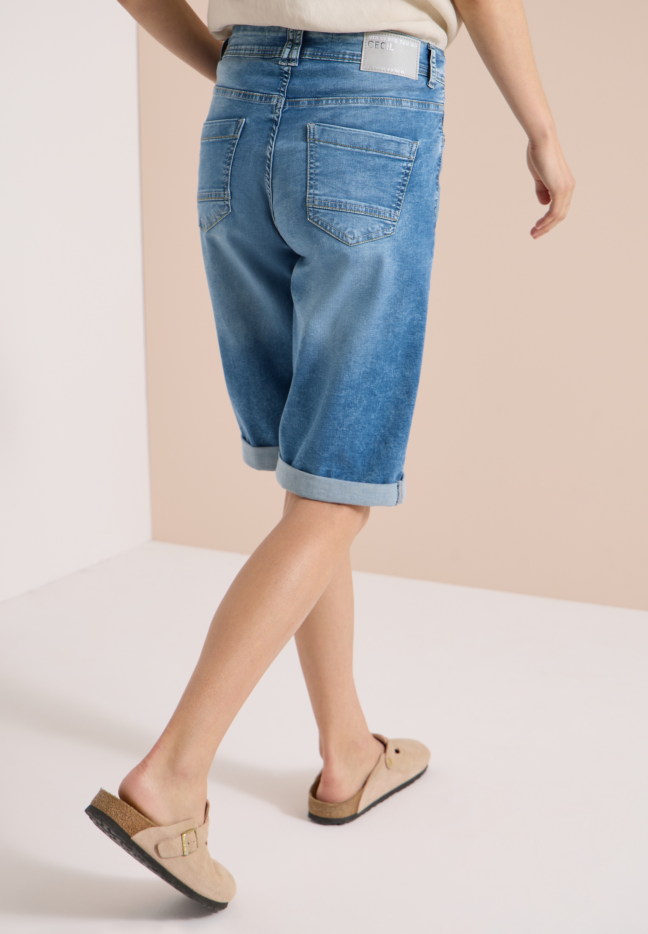 Cecil Short »Neele«  short en jean/Loose Fit avec stretch