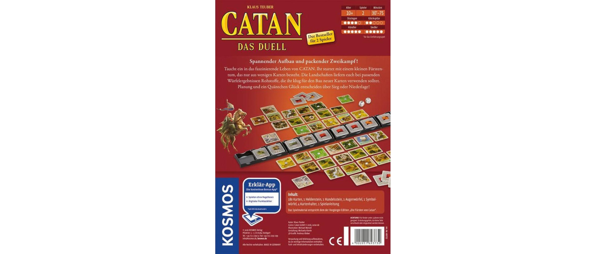 Kosmos Spiel »CATAN Das Duell Spiel m. Karten«