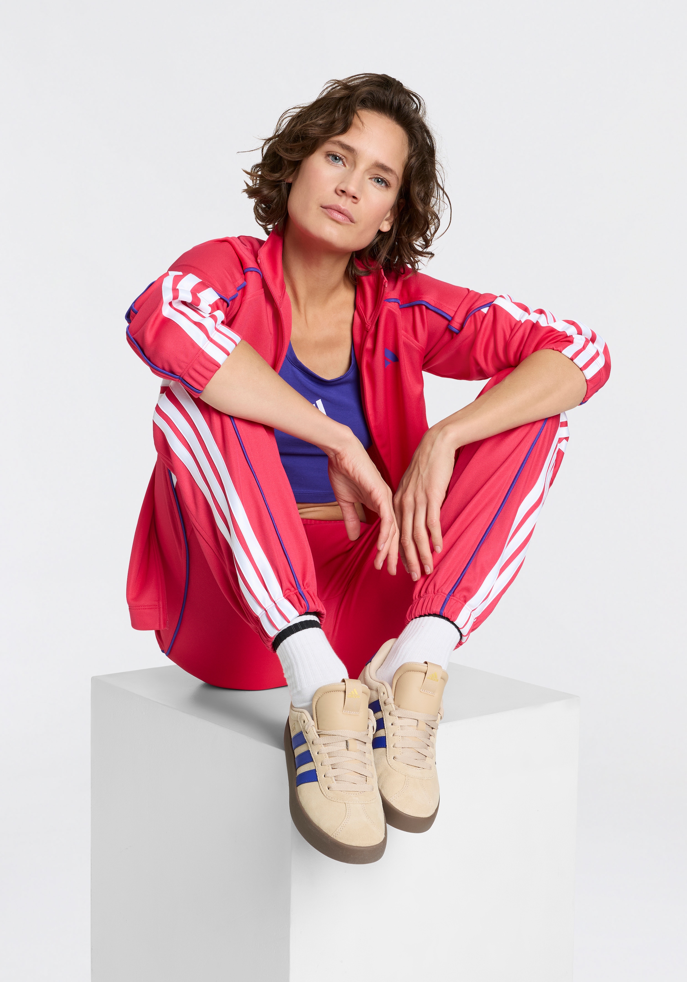 adidas Sportswear Trainingsanzug »W STADIUM TS« 2 für Erwachsene, zweiteiliges Set, aus Polyester