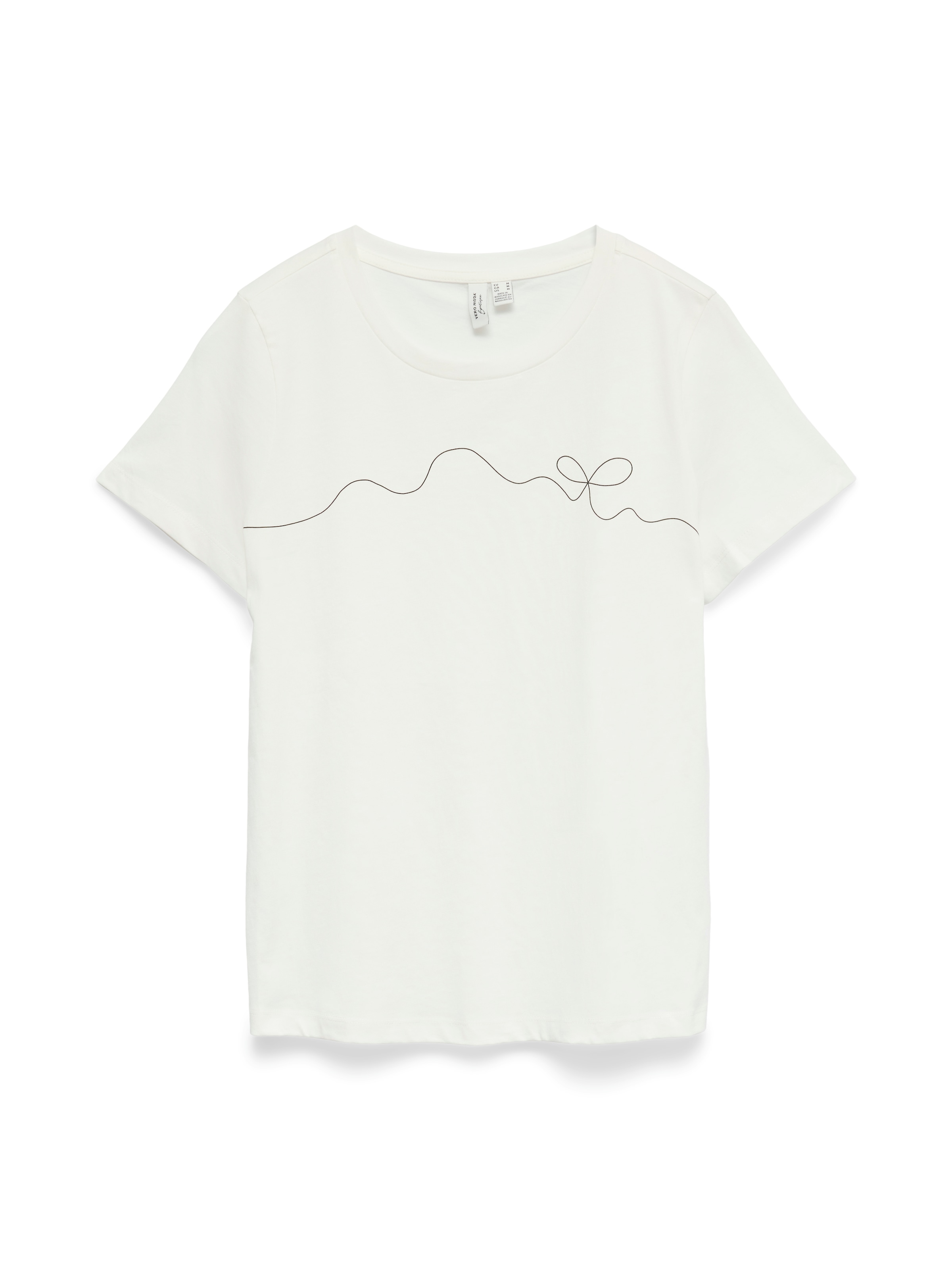 Vero Moda Kurzarmshirt »VMKILANO S/S O-NECK T-SHIRT JRS BTQ« Baumwolle, regular fit