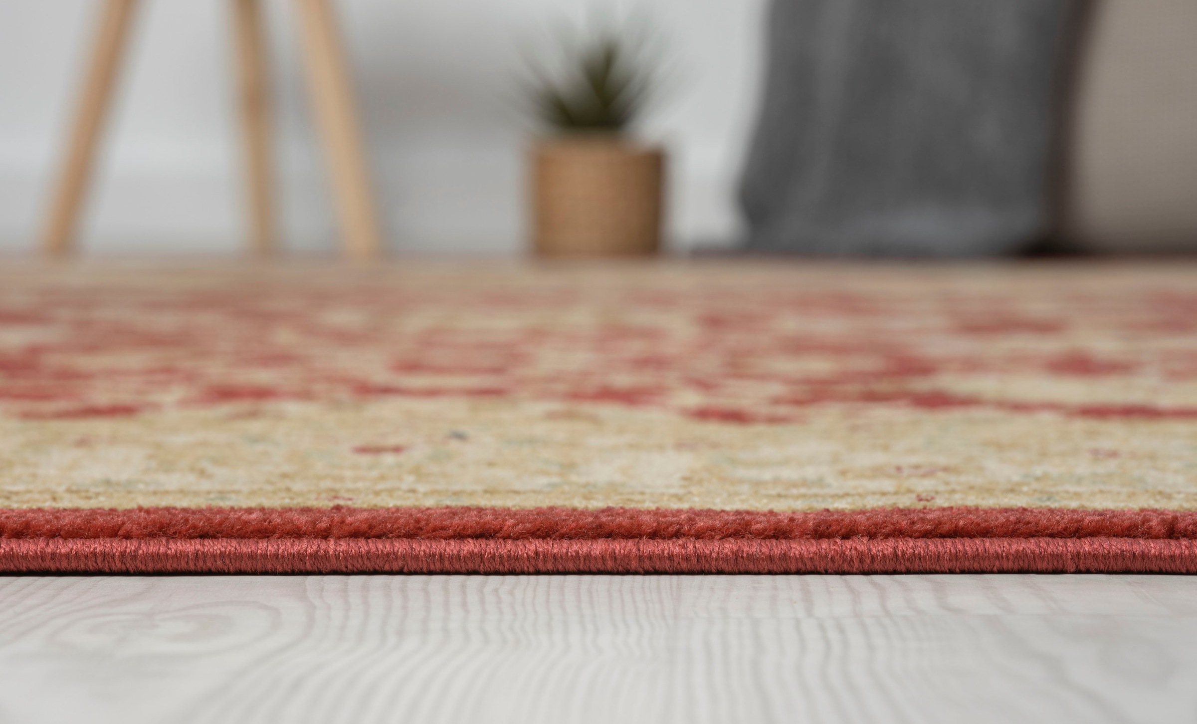 Myflair Möbel & Accessoires Teppich »Maryam 1, LAGERRÄUMUNG!« rechteckig 7,5 mm Höhe Kurzflor, Orient Optik, edler Glanz, mit Fransen, besonders weich