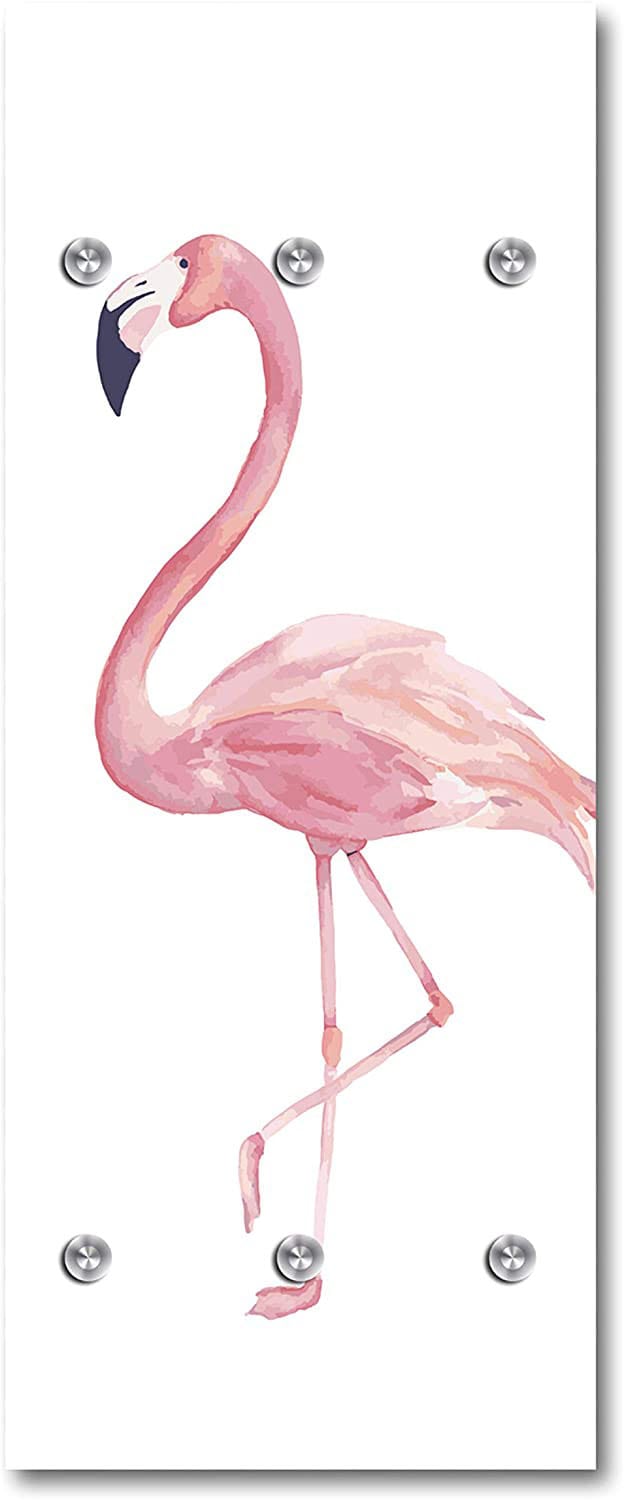 queence Garderobenleiste »Flamingo« mit 6 Haken, 50 x 120 cm