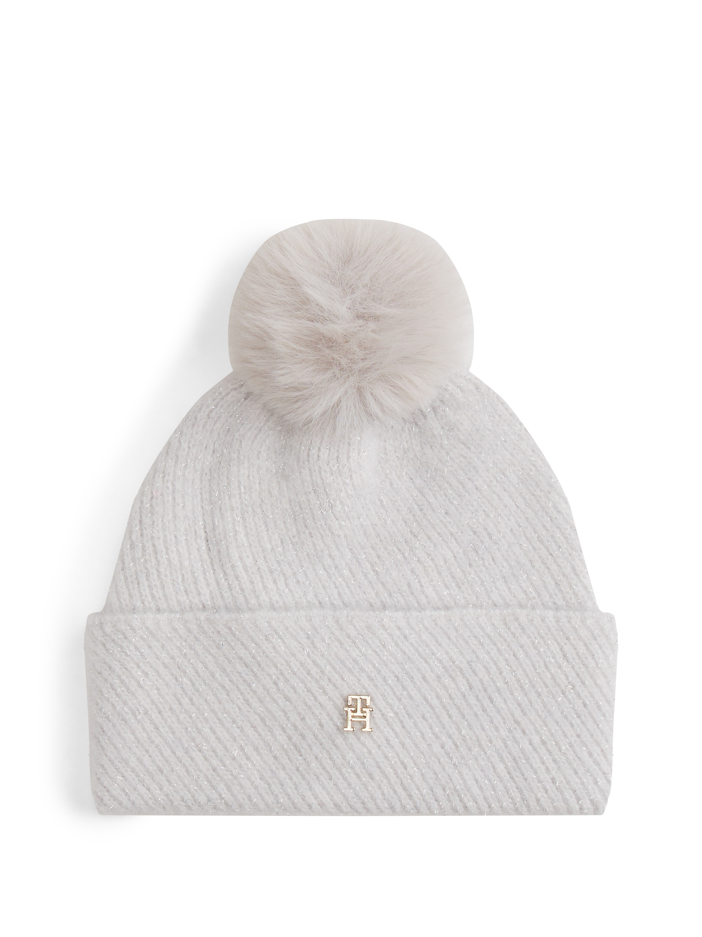 Tommy Hilfiger Bonnet »POM POM LUREX« in Geschenkbox, Set aus Mütze und Schal
