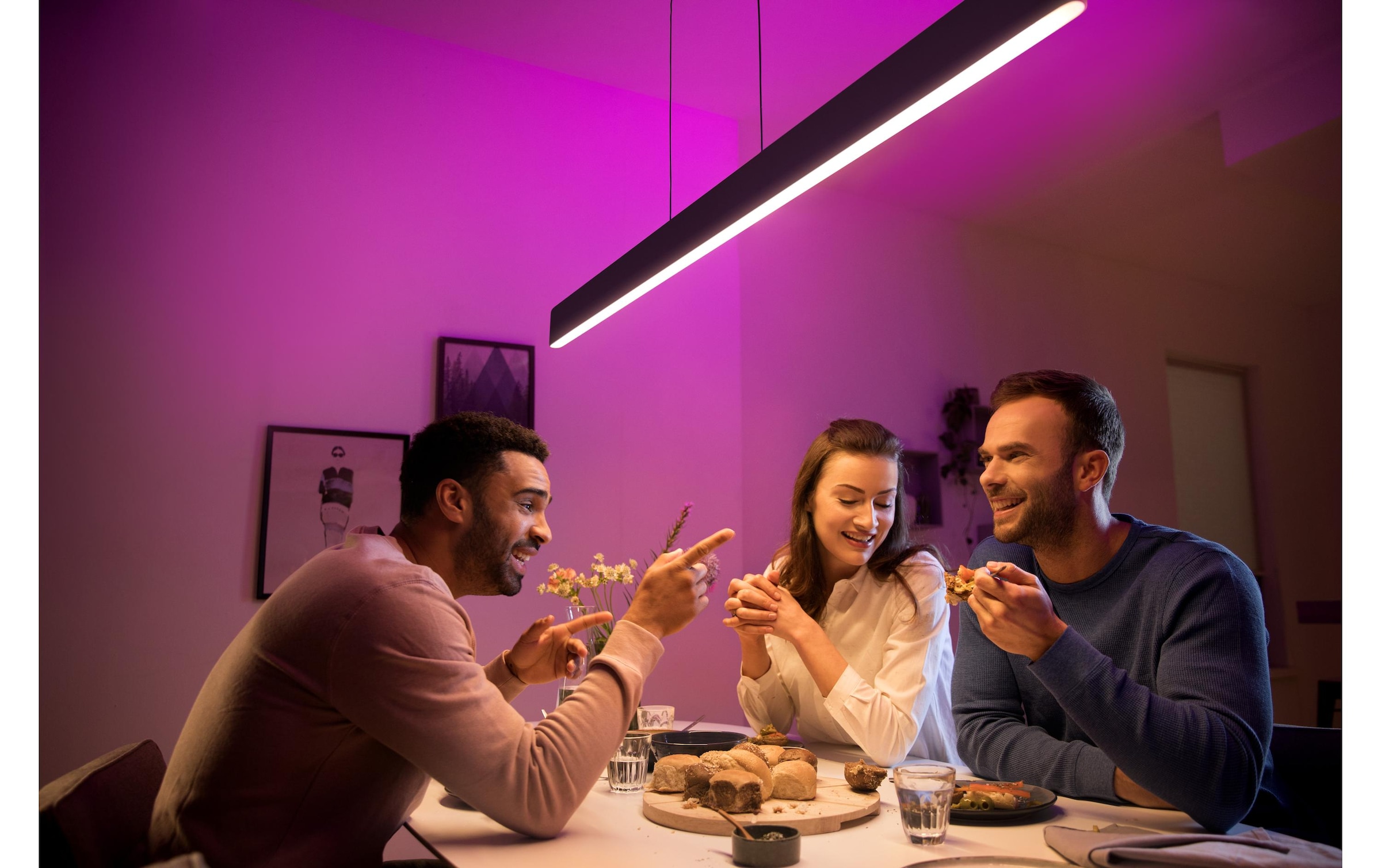 Philips Hue Lampe suspendue LED »White Col. Amb. Ensis Pendelleuchte und DimmSwitch« Module LED Blanc froid | RVB | blanc chaud | blanc neutre