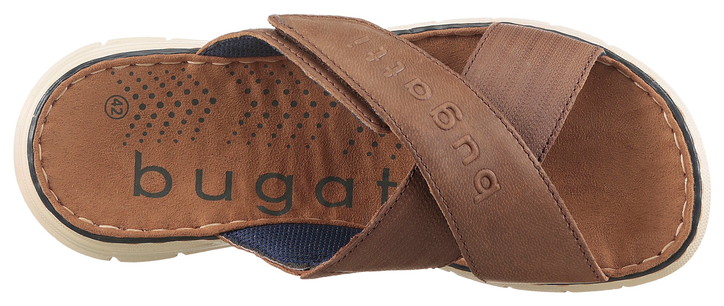 bugatti Pantolette  mit praktischem Klettverschluss