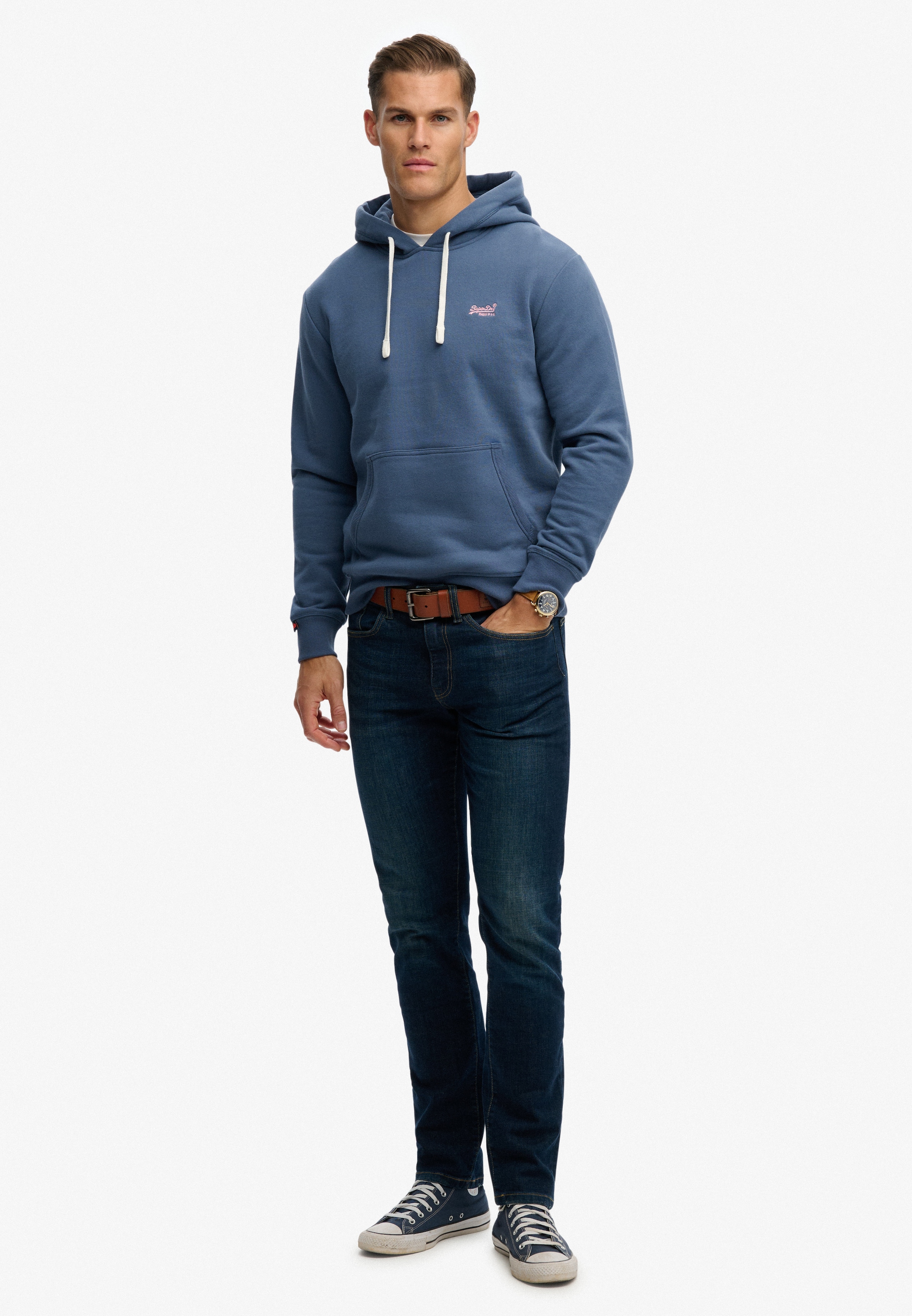 Superdry Sweat à capuche »Essential Logo Classic Hood«, Baumwollmischung, loose fit
