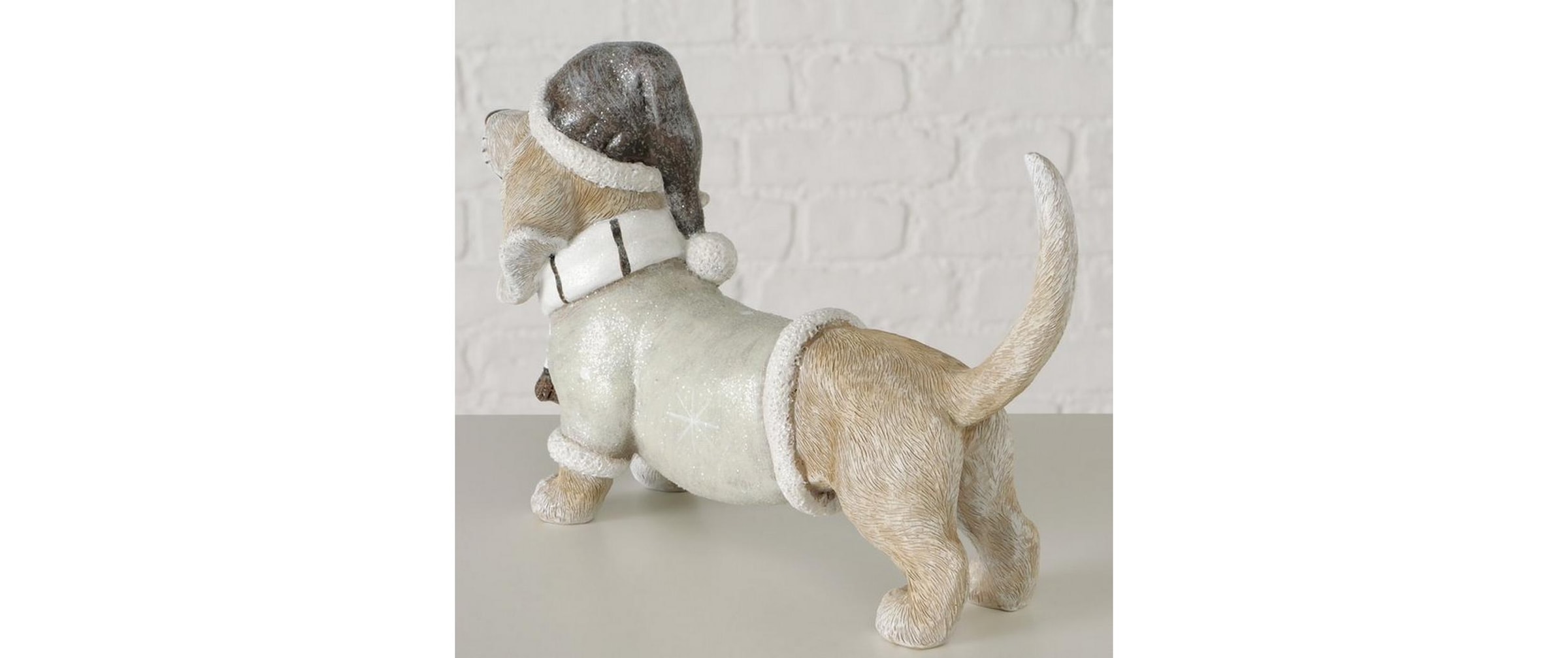 BOLTZE Figurine de Noël »Dekofigur Hund Chesty«