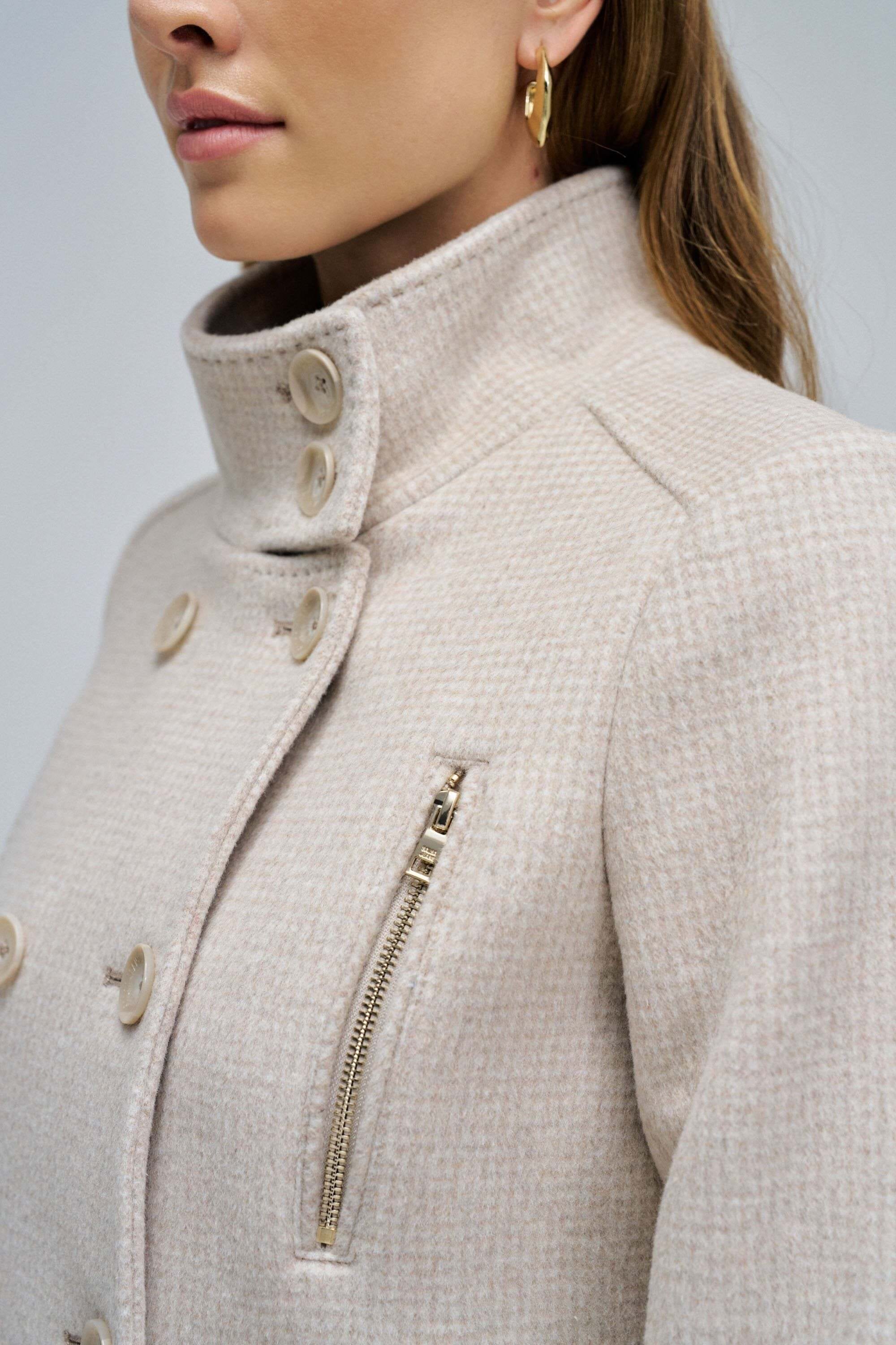 Salsa Wolljacke »Salsa Jeans Mantel mit Wollanteil Grace Long Woolen Coat«