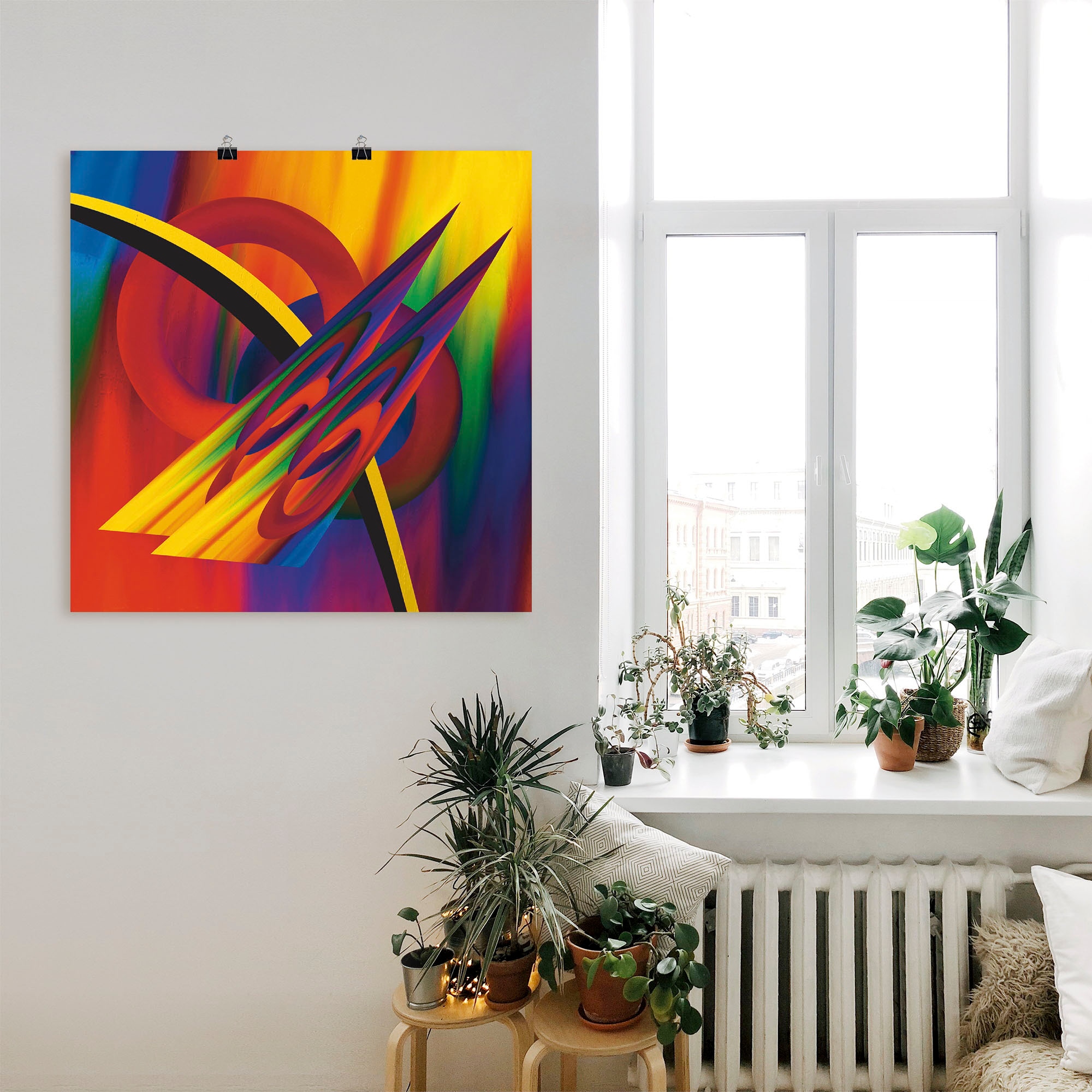 Artland Poster »Modern Bunt« Muster 1 Stk. tlg. ohne Rahmen