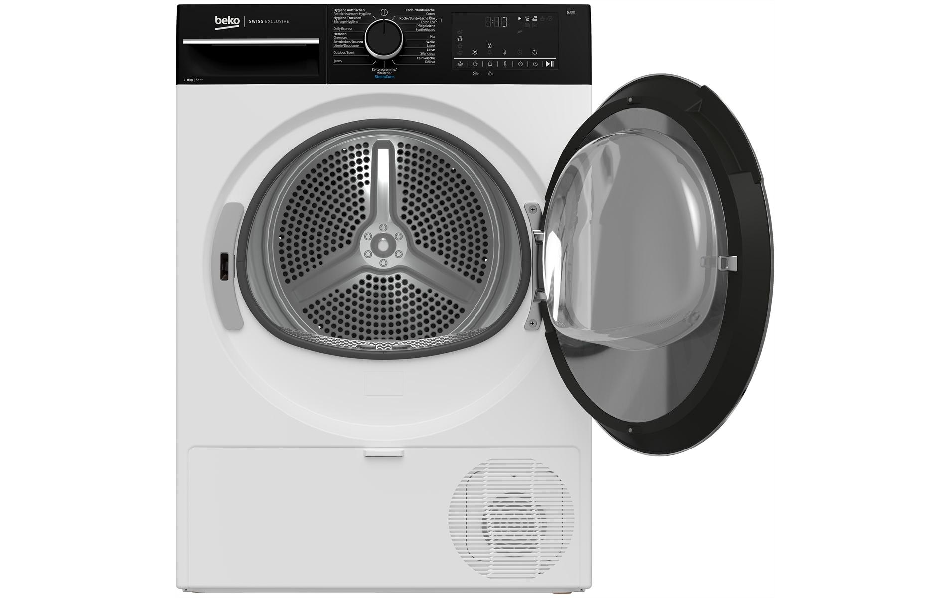 BEKO Lave-linge séchant »TR328 Rechts« 63 dB(A) éclairage intérieur, programme horaire