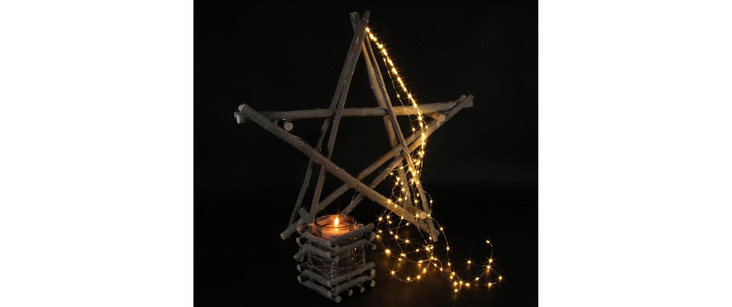   LED-Lichterkette »Dameco Micro Sternen 80 Lampen, 44986 m« 80 Stk.-flammig