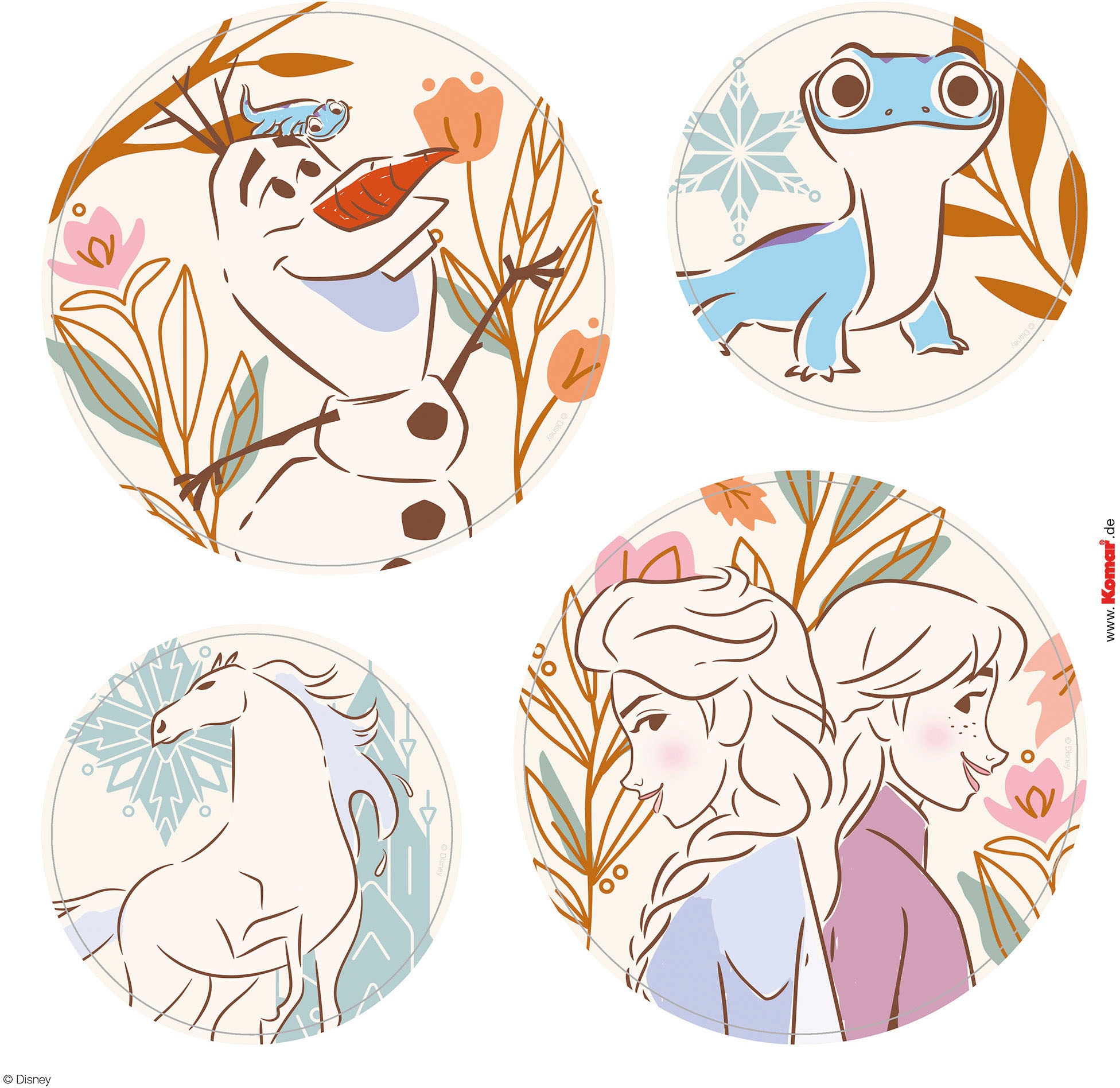 Komar Autocollant mural »Frozen Destiny - Grösse 50 x 70 cm« selbstklebend, Wandsticker, Kinderzimmer