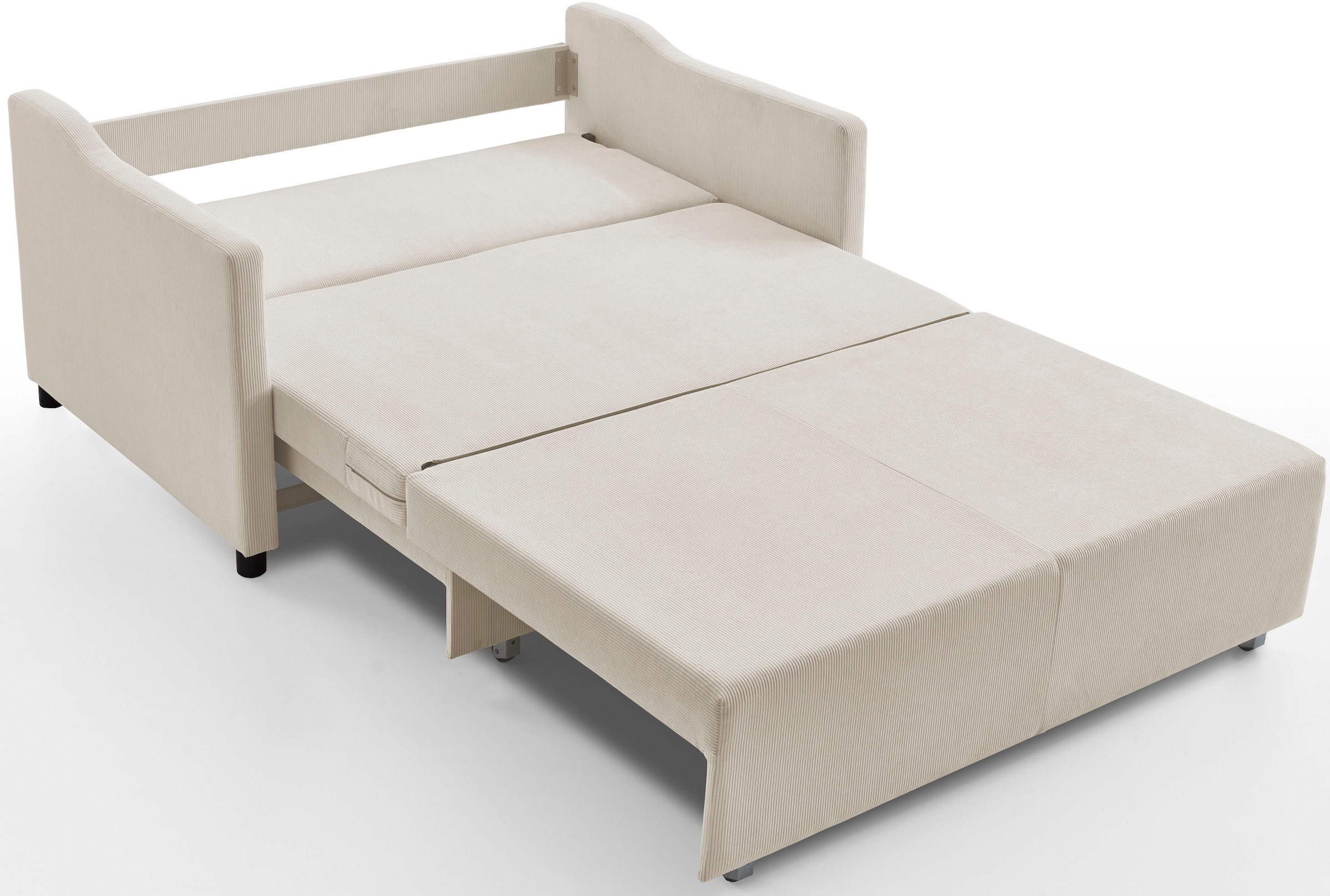 ATLANTIC home collection Schlafsofa »Anella« mit Cord-Bezug, mit Schlaffunktion, frei im Raum stellbar