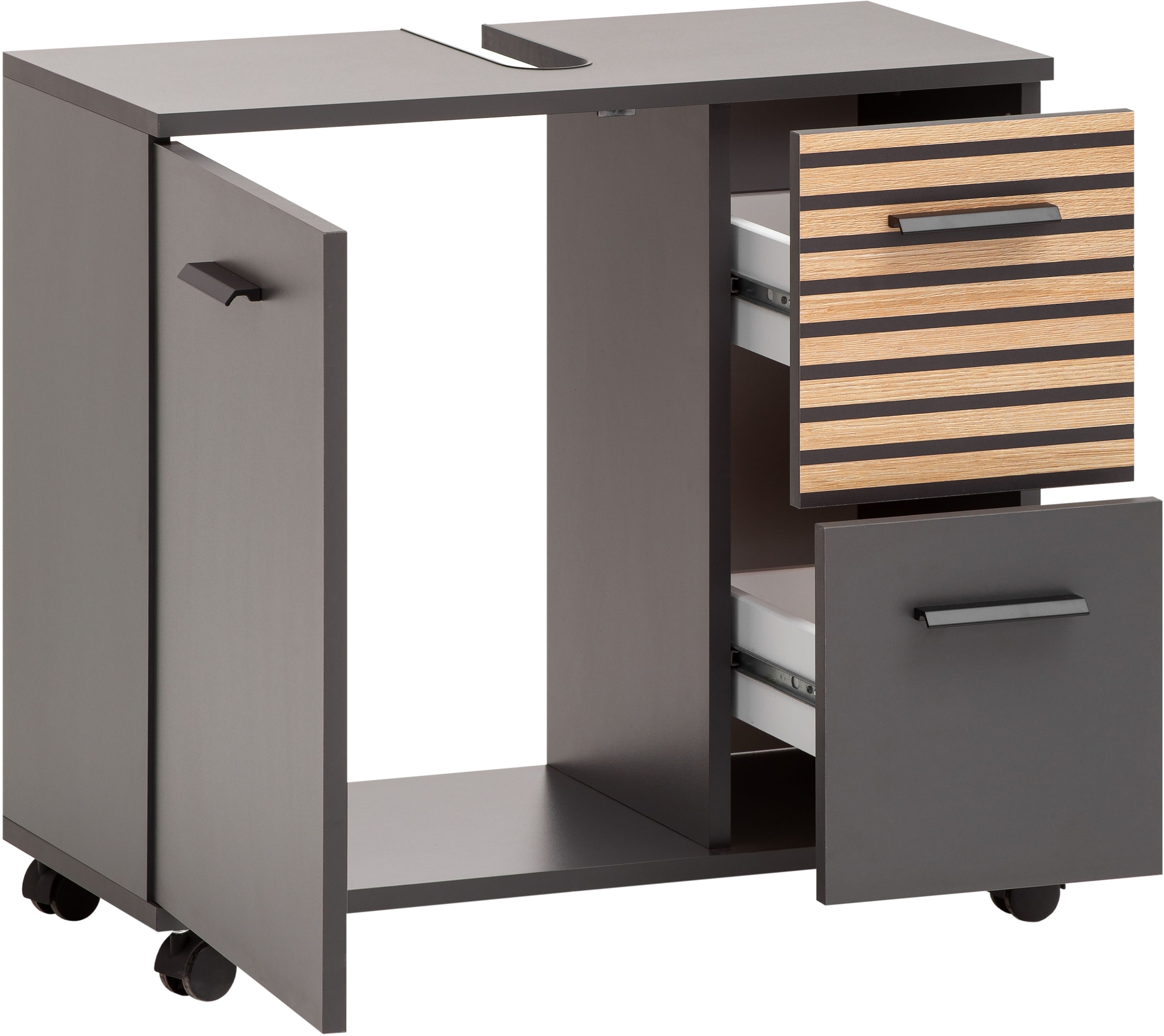 welltime Waschbeckenunterschrank »Katta, Waschbeckenunterschrank, Made in Germany, B: 65 cm« Solide Verarbeitung - Dieses Produkt ist in Deutschland gefertigt