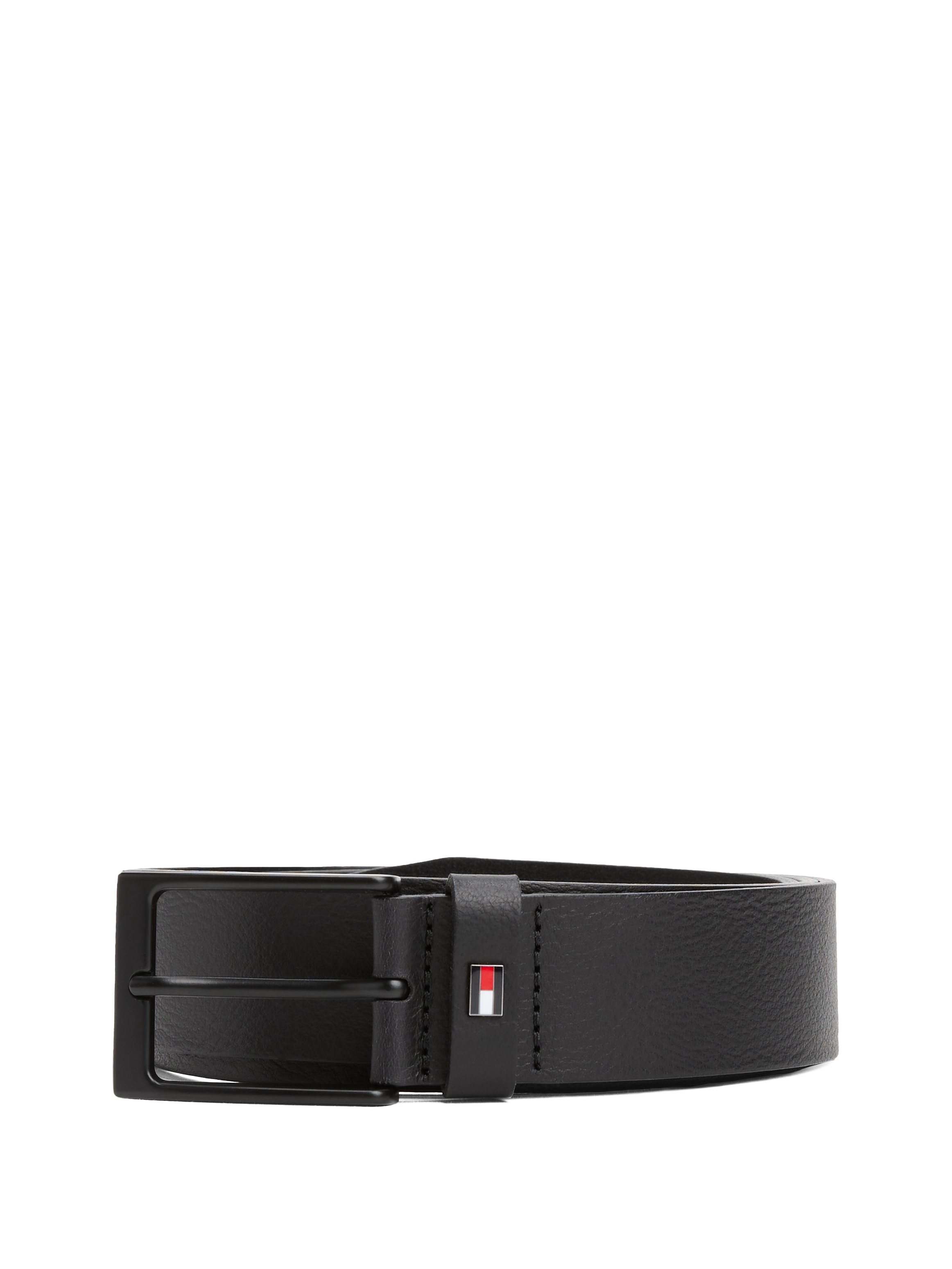Tommy Hilfiger Ceinture en cuir »LAYTON 3.5 cm breit«, Metallpatch, Einfachdornschliesse
