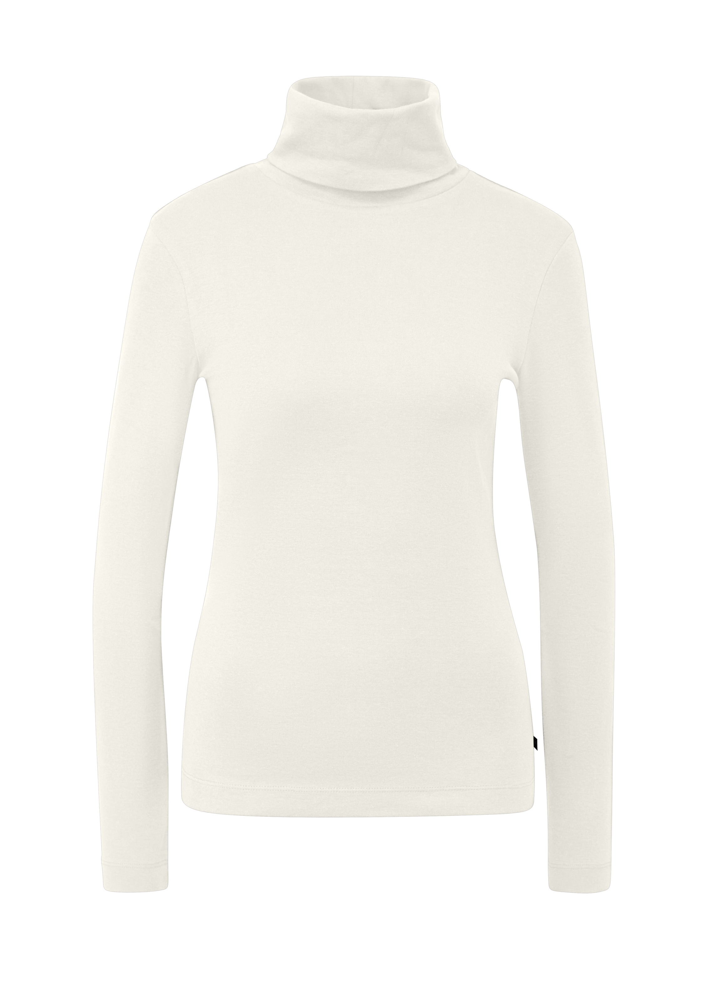 QS Rollkragenshirt Langarmshirt mit Rolli / Baumwolle