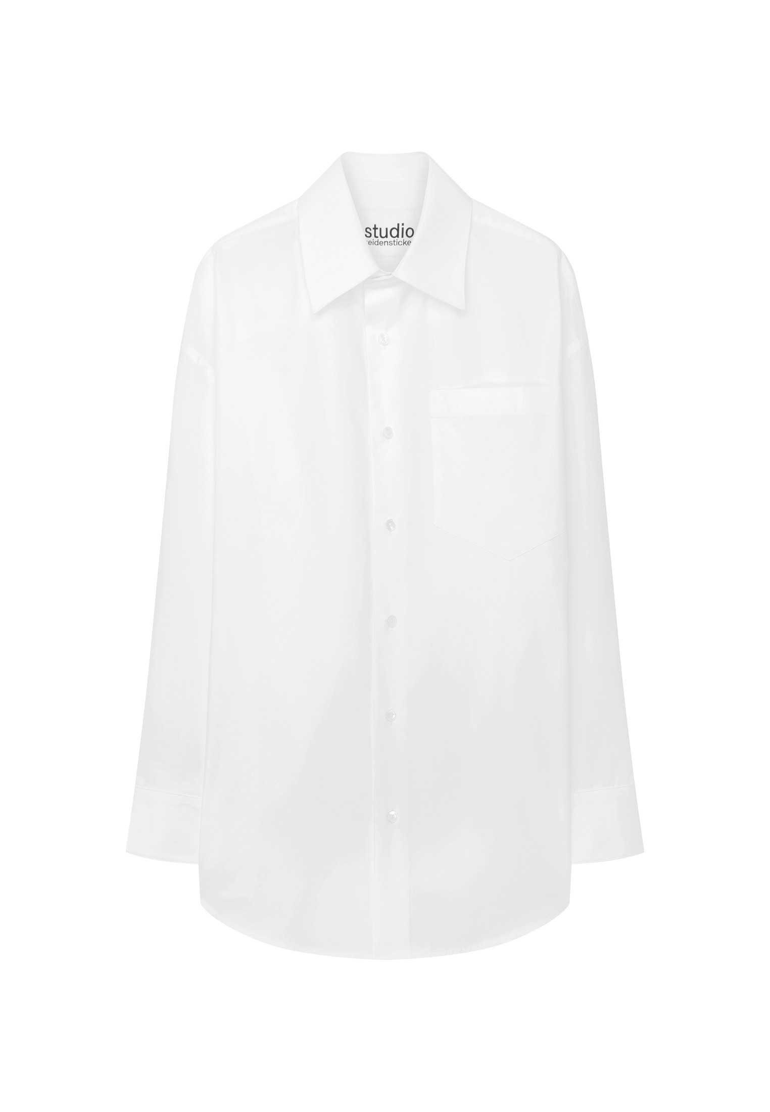 studio seidensticker Chemise à manches courtes Oversized 1/1 Kentkragen Uni