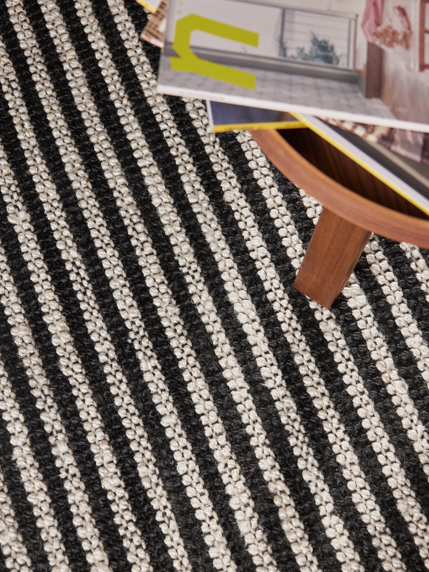 ELLE DECORATION Teppich »Juteteppich Ebony« rechteckig 10 mm Höhe Jute, Natur, Wohnzimmer, Esszimmer, Schlafzimmer, Flur, Modern, Boho