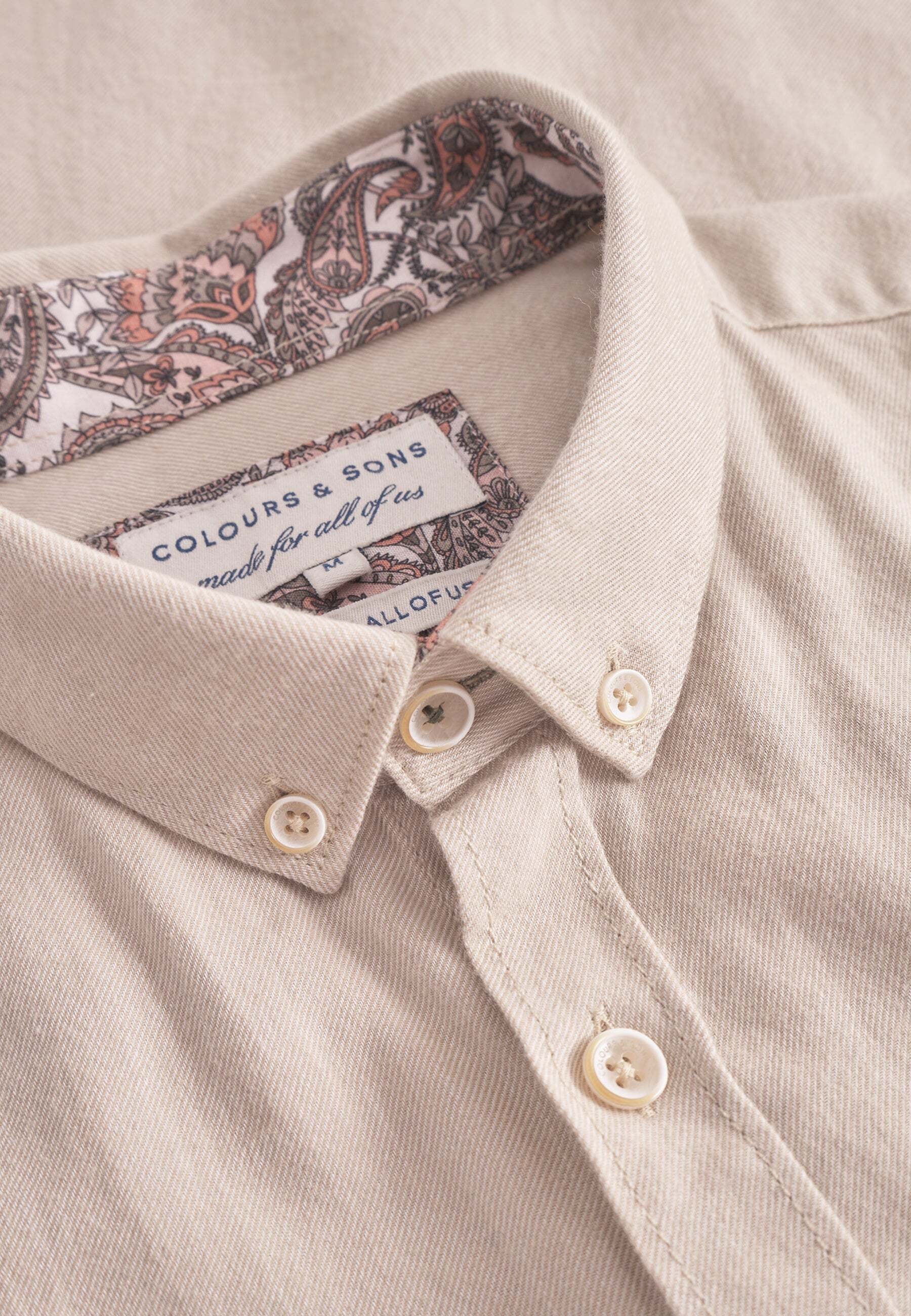 colours & sons Chemise à manches longues »colours & sons Langarmhemd Shirt Brushed Twill«