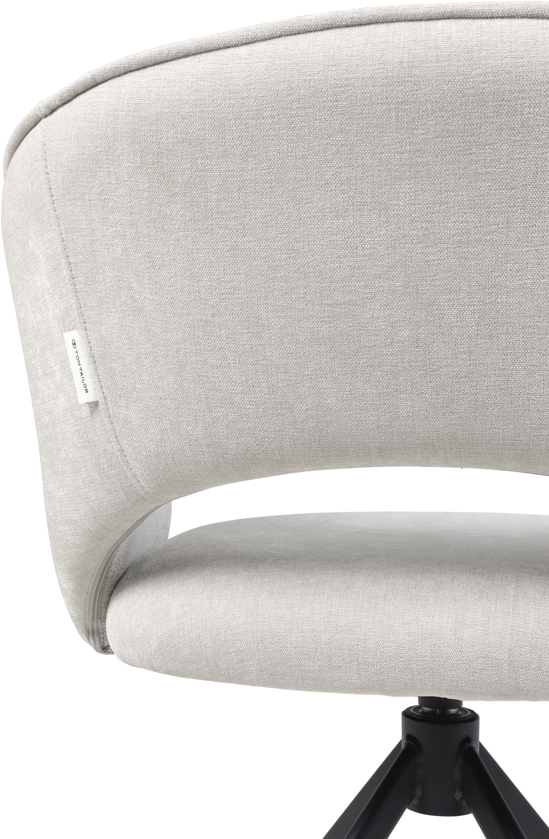 TOM TAILOR HOME Armlehnstuhl »CURVY ARMCHAIR« (Set) 2 Stk.mit Armlehnen, drehbar, Rückholfunktion, Rückenausschnitt