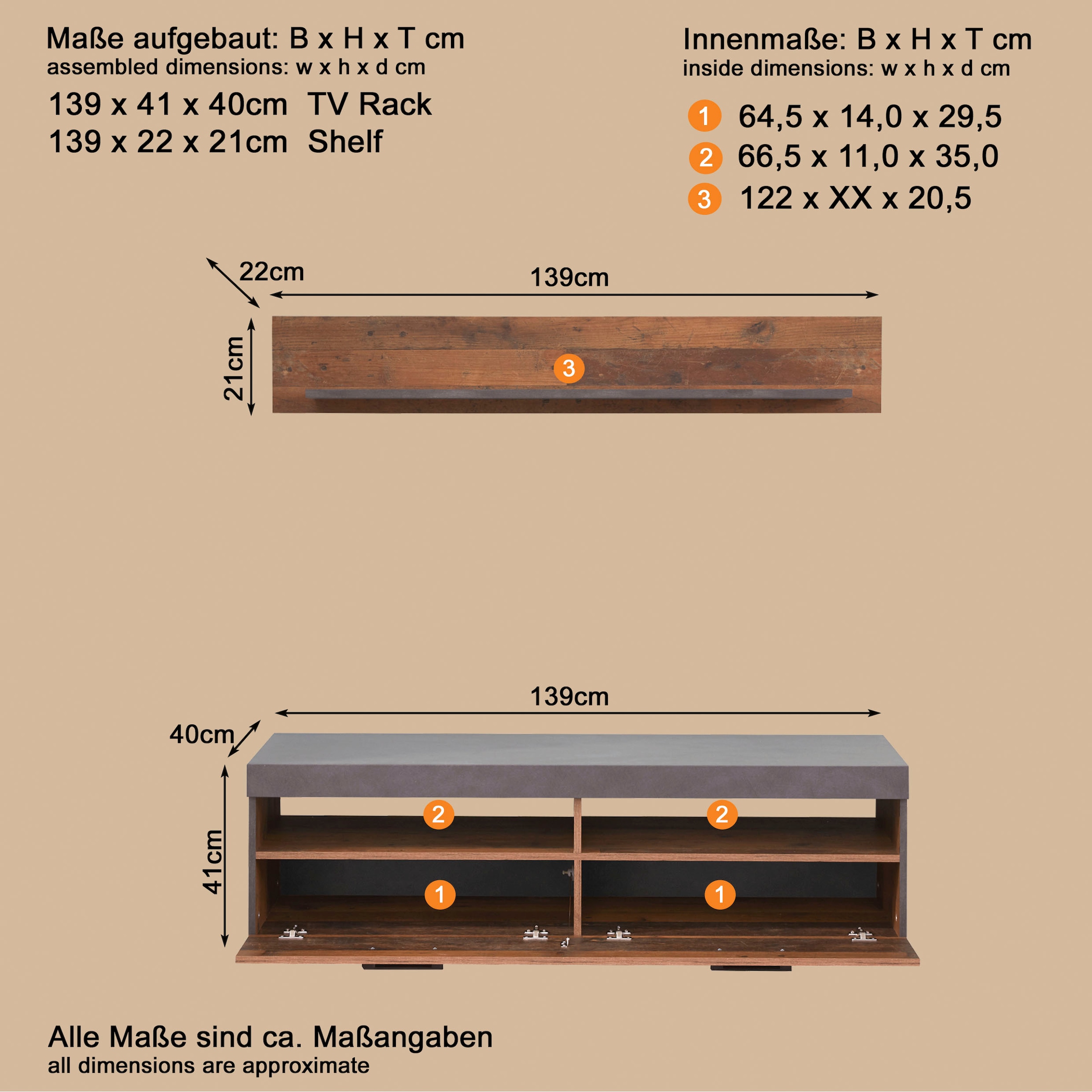 INOSIGN Meuble mural »Ilana«