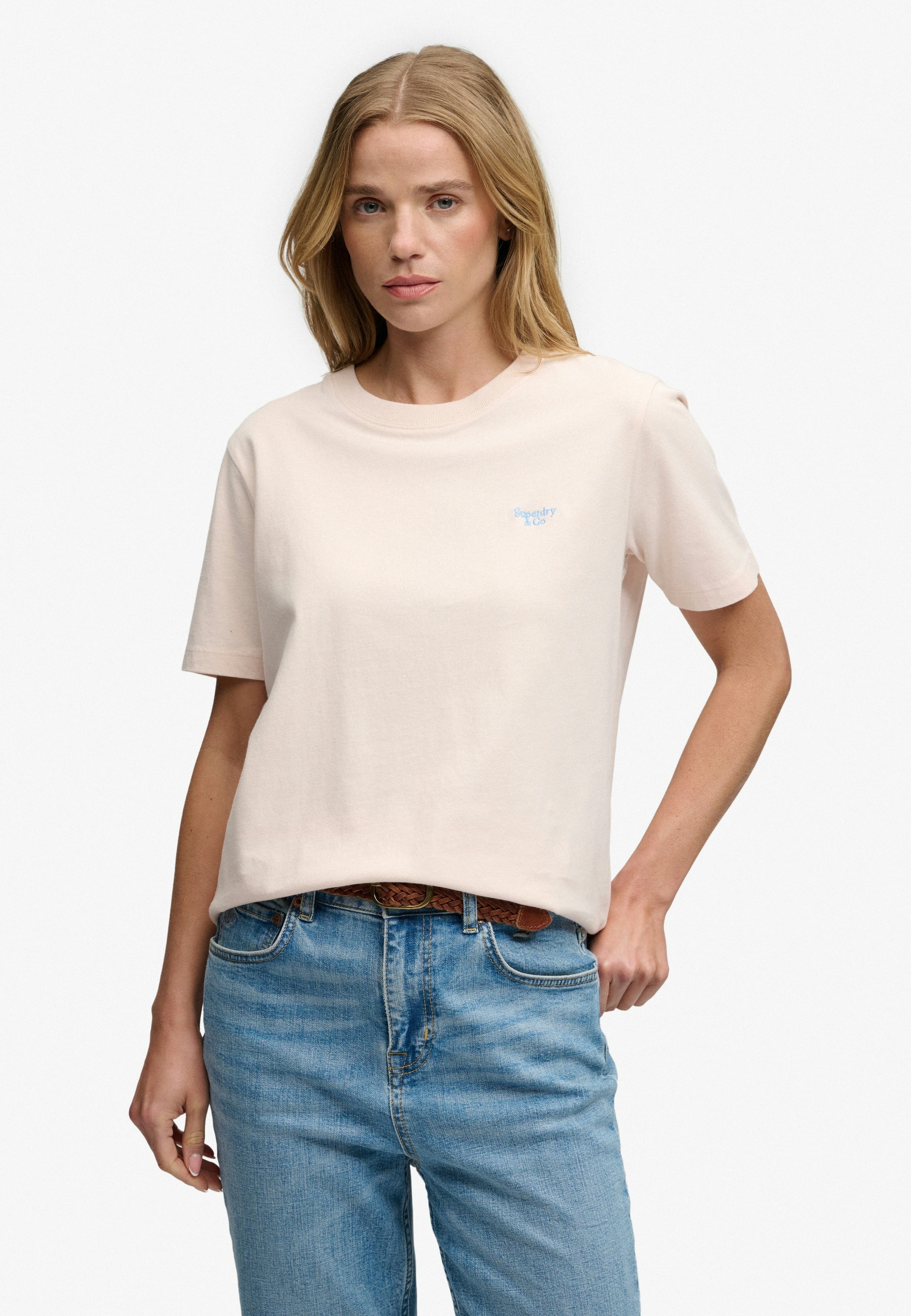 Superdry T-Shirt »SIGNATURE EMB TEE« Baumwolle, relaxed fit