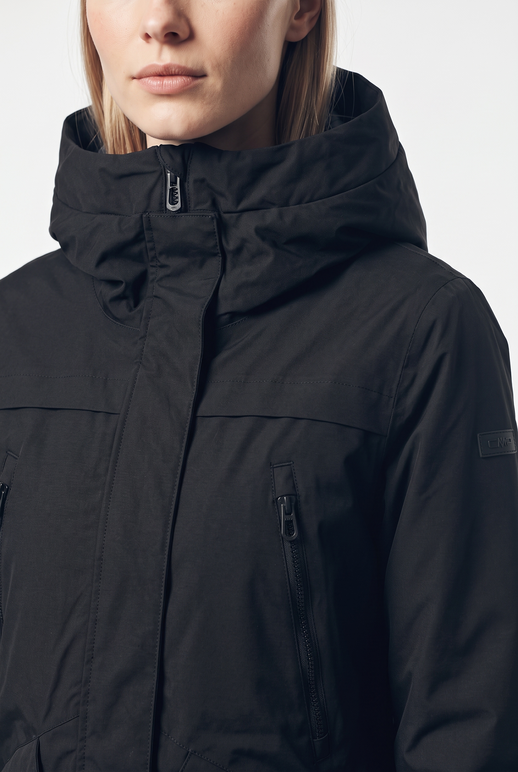 CMP Manteau fonctionnel »WOMAN PARKA FIX HOOD« également en grandes tailles, avec capuche fixe, en nylon