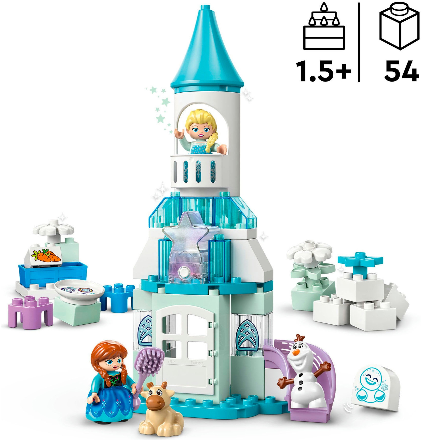 LEGO® Pions de construction »Annas und Elsas Party im Eispalast (10455), LEGO DUPLO Disney™« Made in Europe