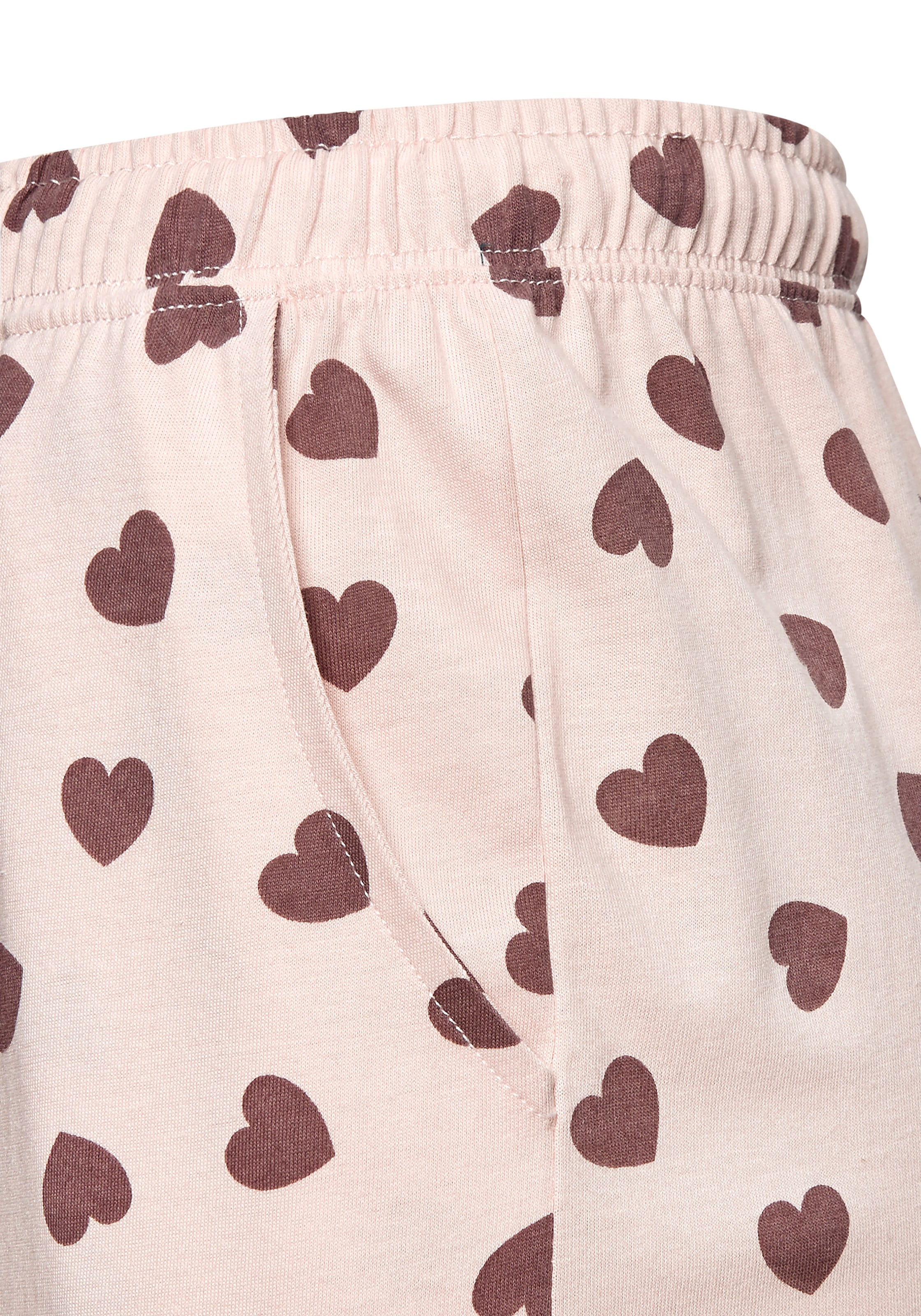 Vivance Dreams Pyjama Spar-Set, 2 Stück, 4 Stk. tlg., mit süssem Herzmuster