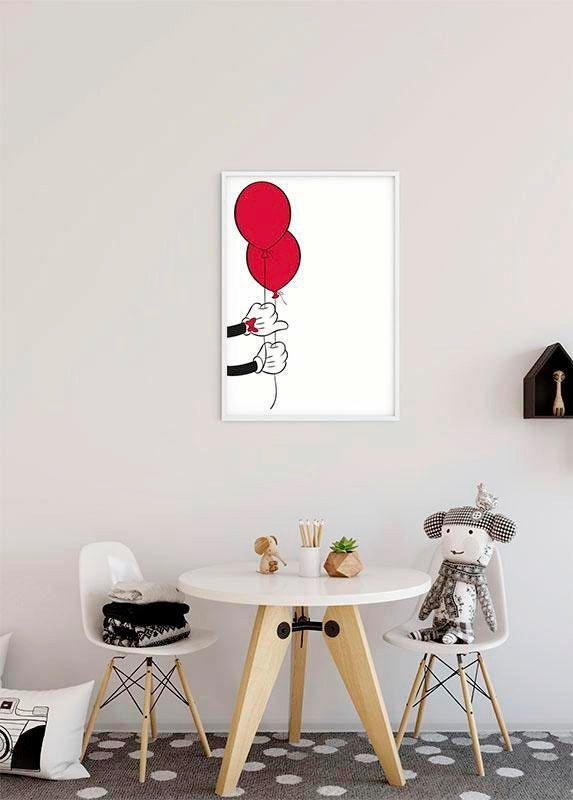 Komar Image »Mickey Mouse Balloon« 1 cuis tlg. Wandbild zur Dekoration im Kinderzimmer - ohne Rahmen