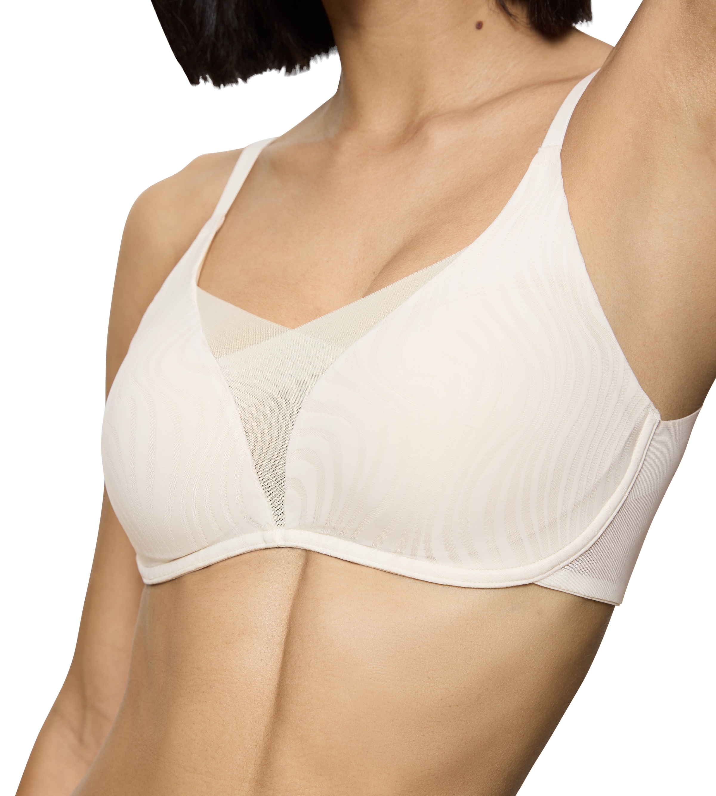 Triumph Bügelloser BH »Shape Smart Ellipse« glättend, tieferes Dekolleté, wellenförmigen Jacquard-Mesh