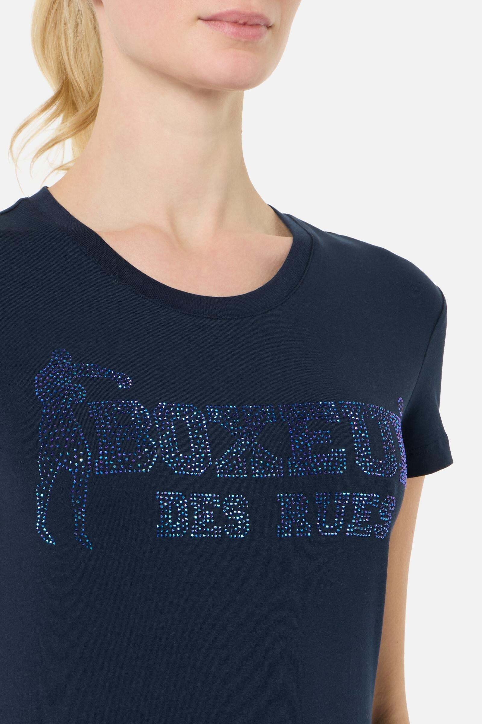 BOXEUR DES RUES T-shirt »BOXEUR DES RUES T-Shirt Rhinestone Logo«
