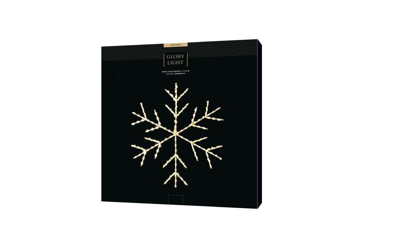 STT LED Dekofigur »Angel Flake Argento« Warmweiss