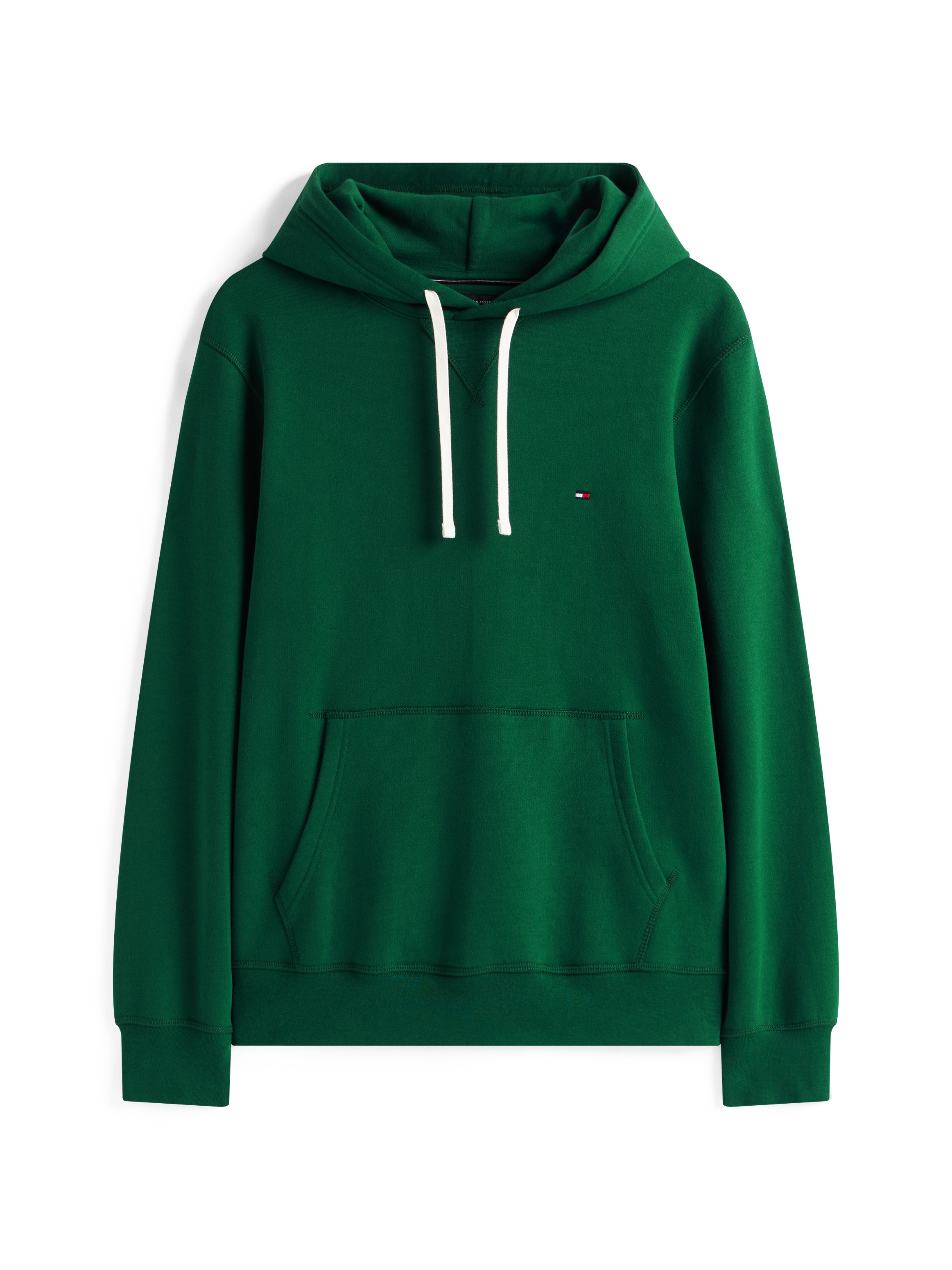 Tommy Hilfiger Hoodie »ESS SEASONAL FLEECE HOODY mit Kapuze und Kängurutasche«, unifarben, casual, regular fit, Baumwollmix, Kapuze
