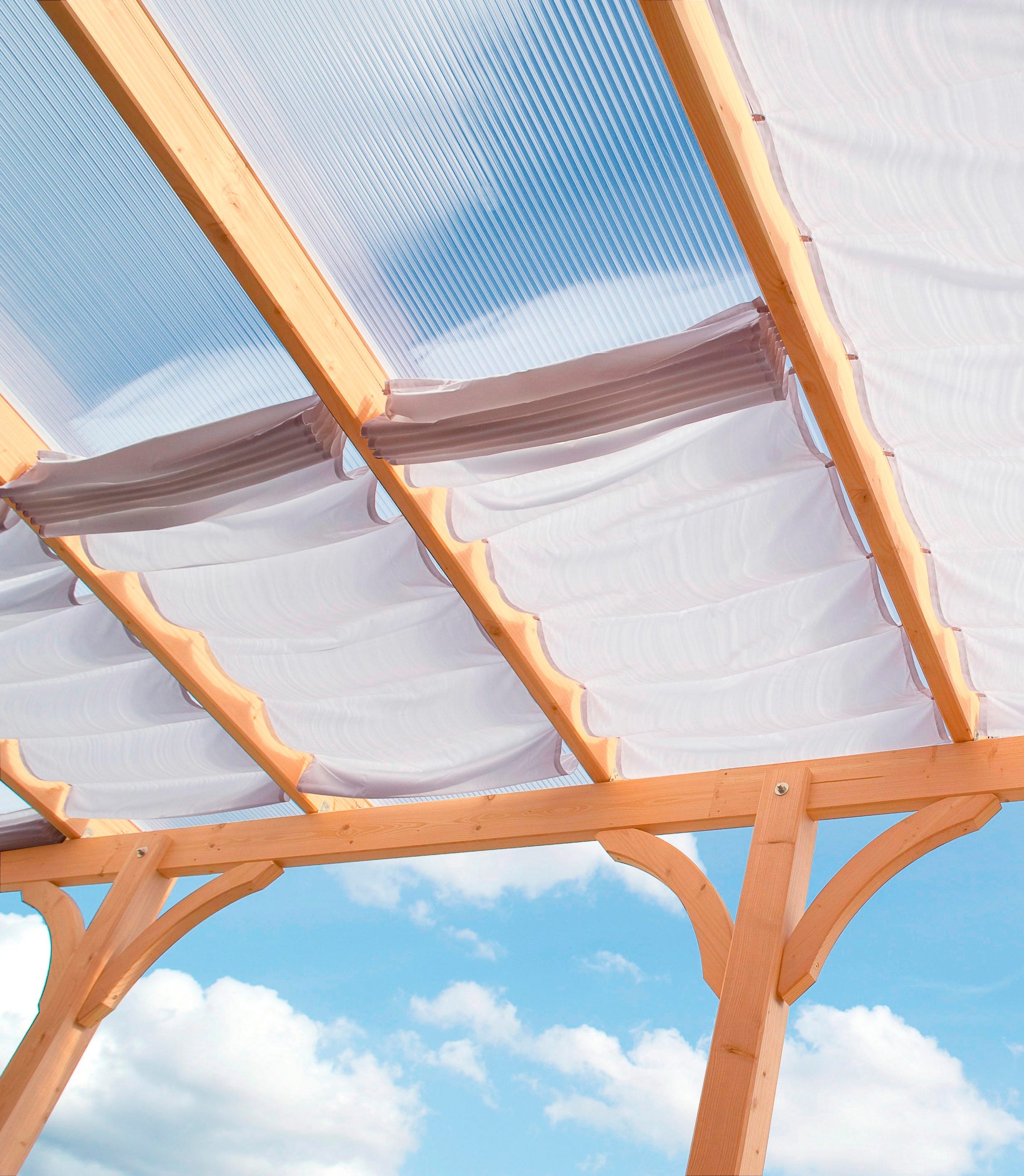 Floracord Sonnensegel 714 x 250 cm mit 7 Feldern