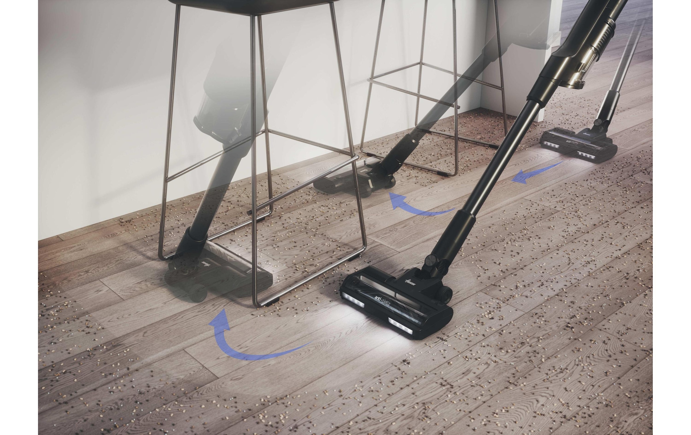 Hoover Akku-Hand-und Stielstaubsauger »HF210PP 11 Akku Trocken EPA Beutellos 1 l 165 W« 2-in-1-Stabstaubsauger mit ULTRA COMPACT X3-Technologie