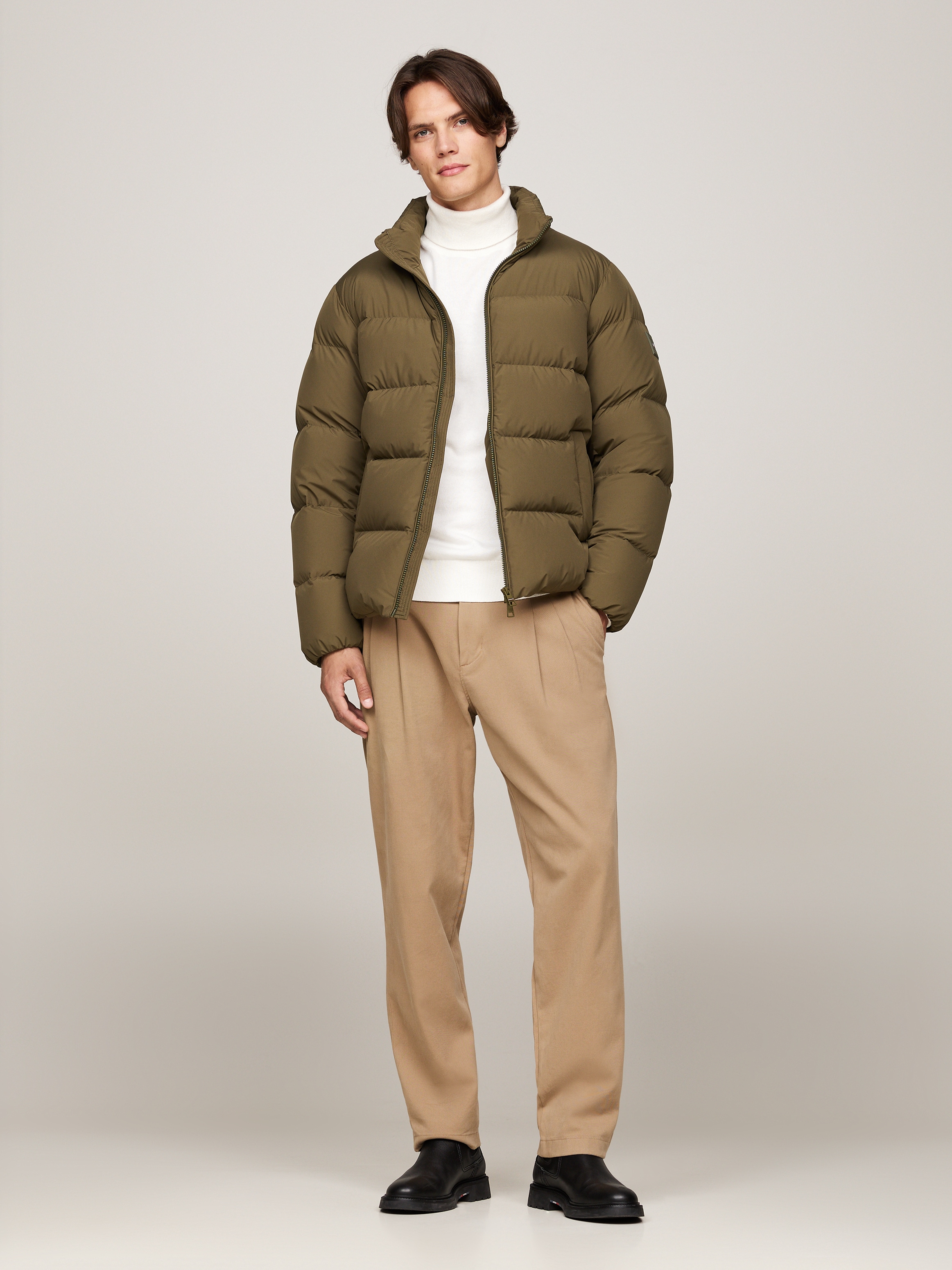 Tommy Hilfiger Steppjacke »DOWN PUFFER JACKET« ohne Kapuze