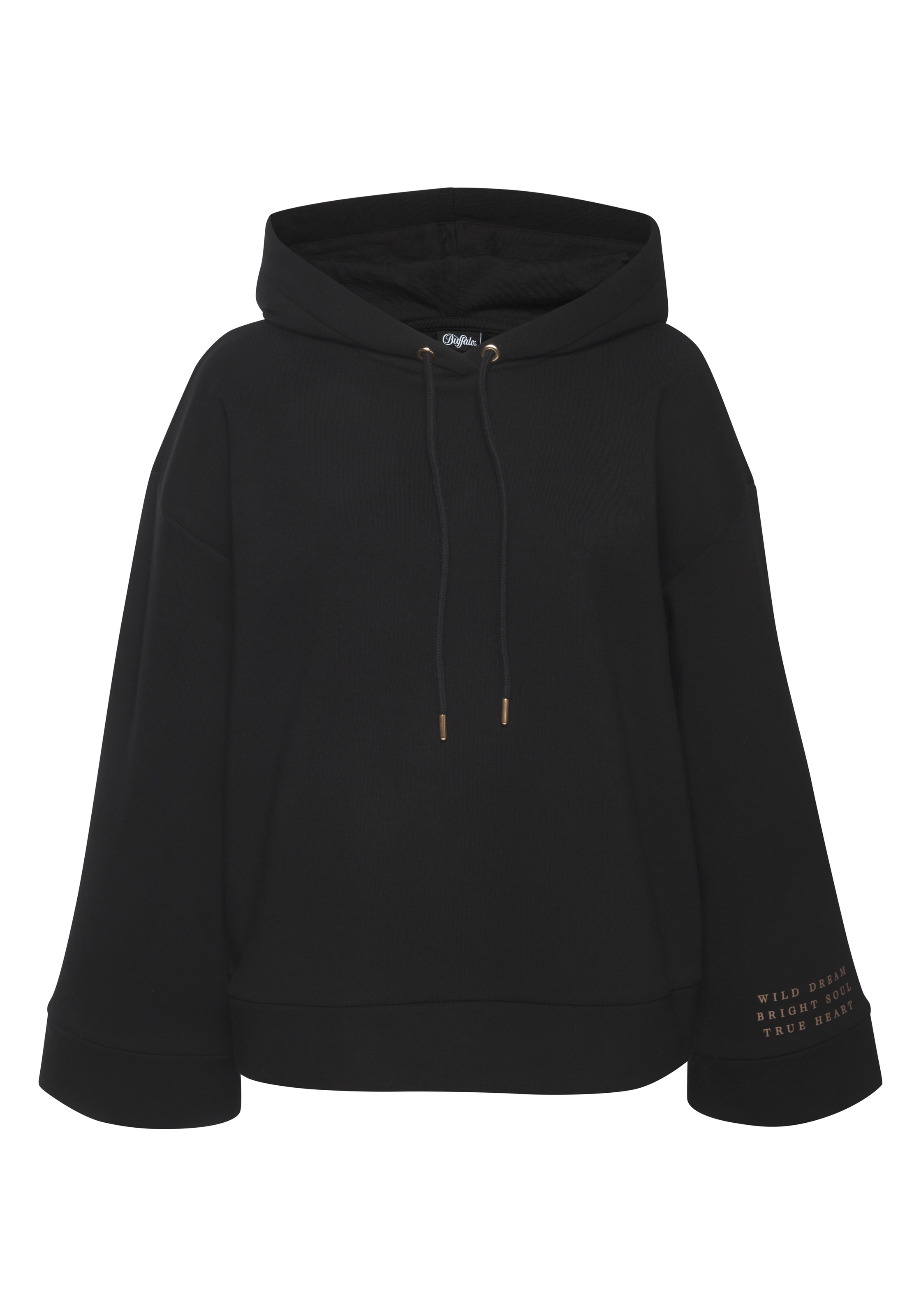 Buffalo Hoodie »- Sweater mit Kapuze«, mit weiten Ärmel und überschnittenen Schultern, Loungewear
