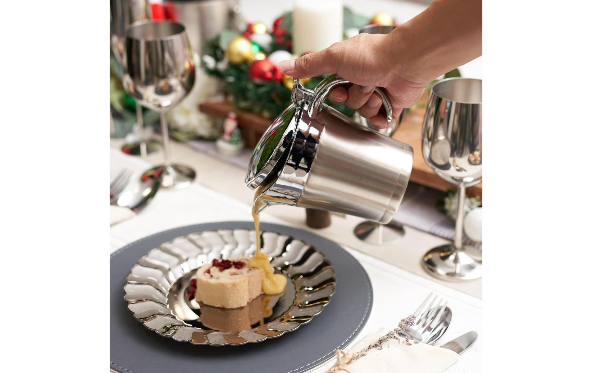   Sauciere »Oak & Steel 1 Stück« aus Edelstahl