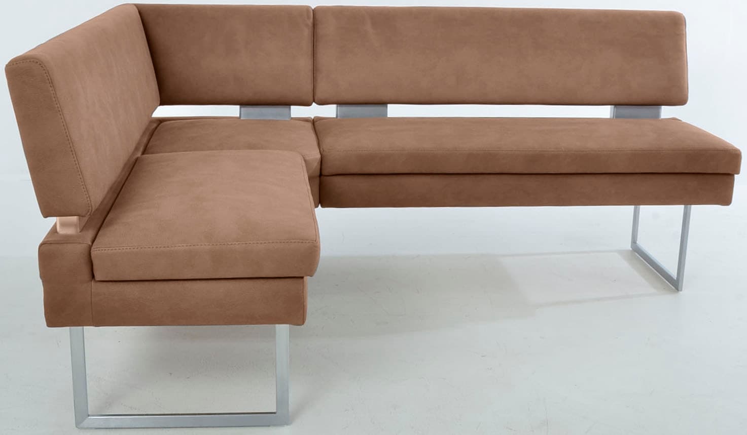 K+W Komfort & Wohnen Banc d'angle jambe longue à gauche ou à droite, avec entretoise décorative