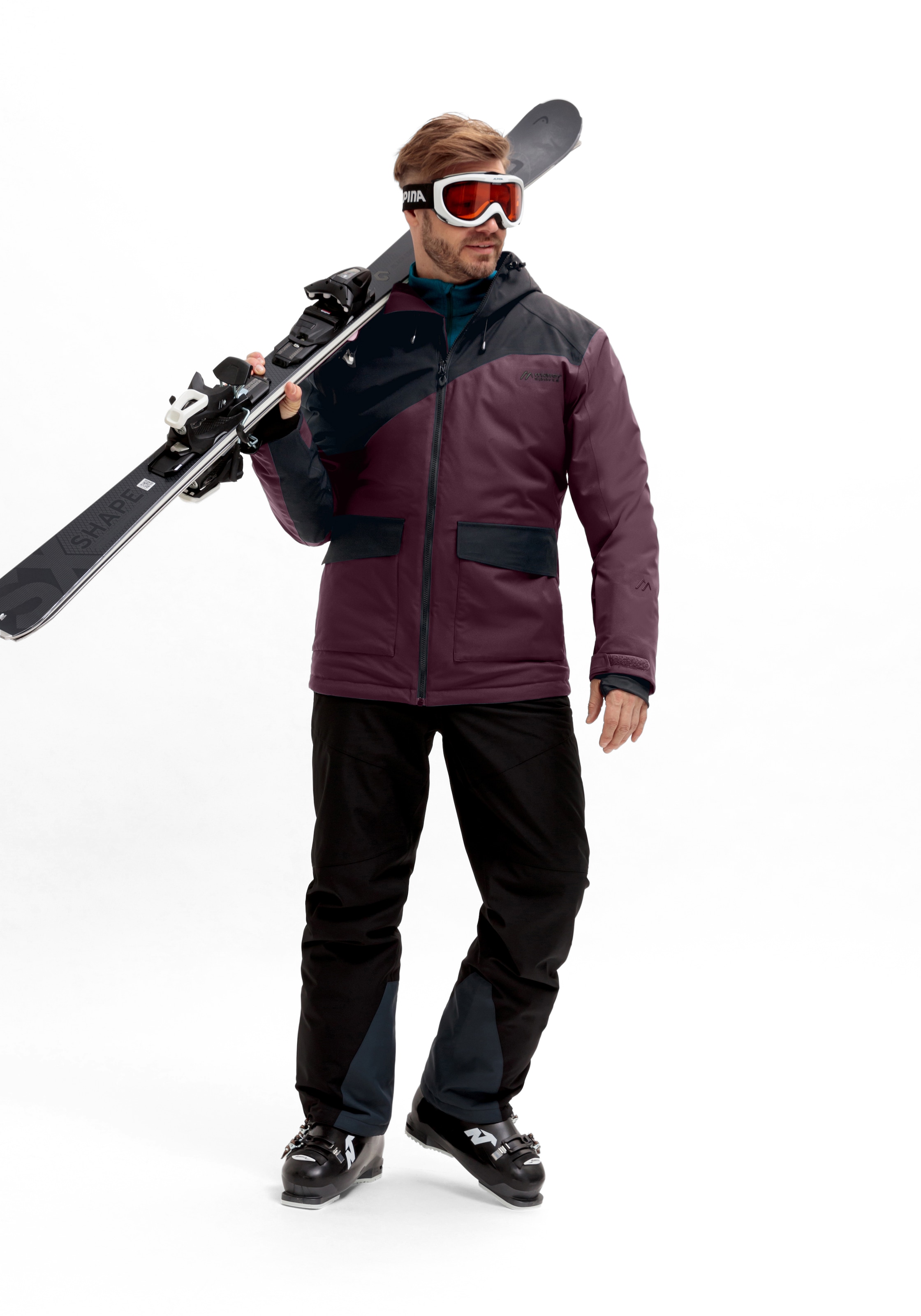 Maier Sports Skijacke »Ovindoli M« Herren Winterjacke wattiert u. wasserdicht